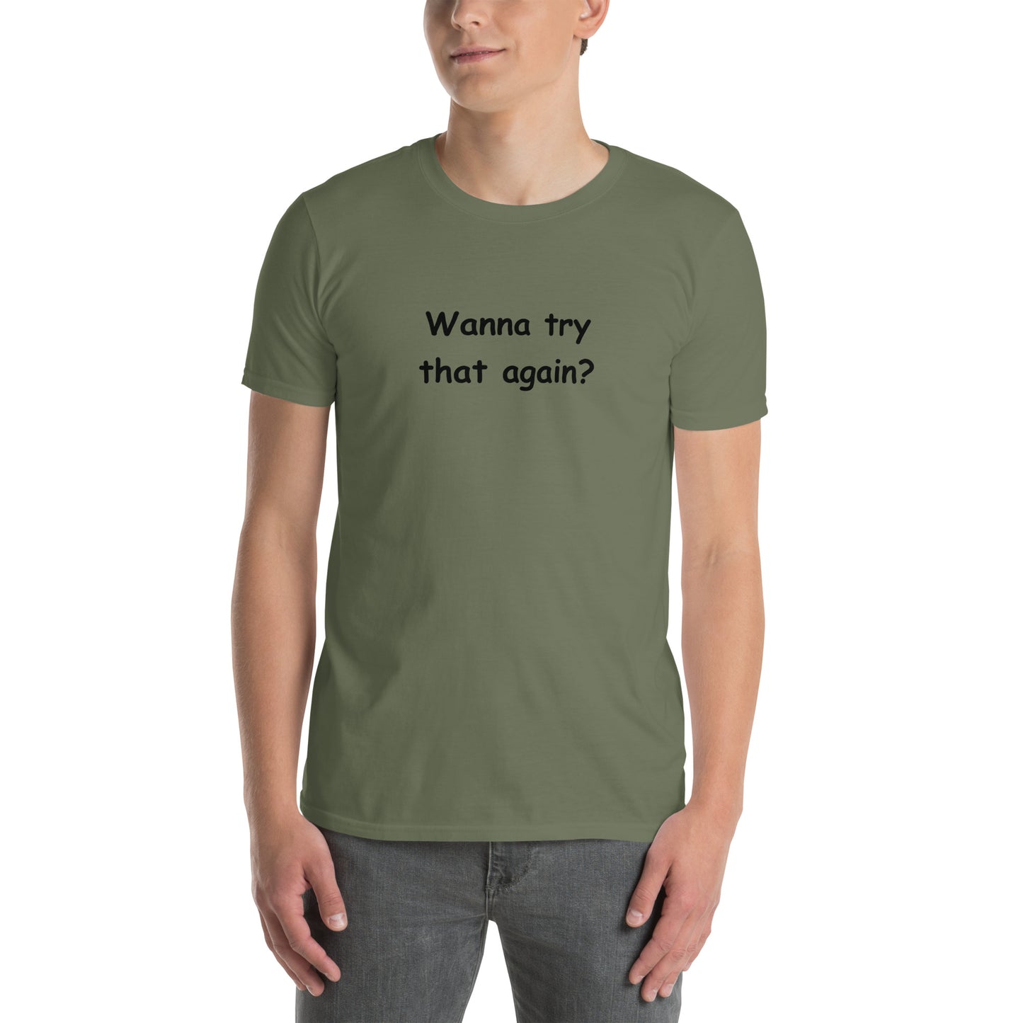 Perfect Tee for a Guy That Likes to Fight Wanna Try That Again Unisex Tee by EraofInk