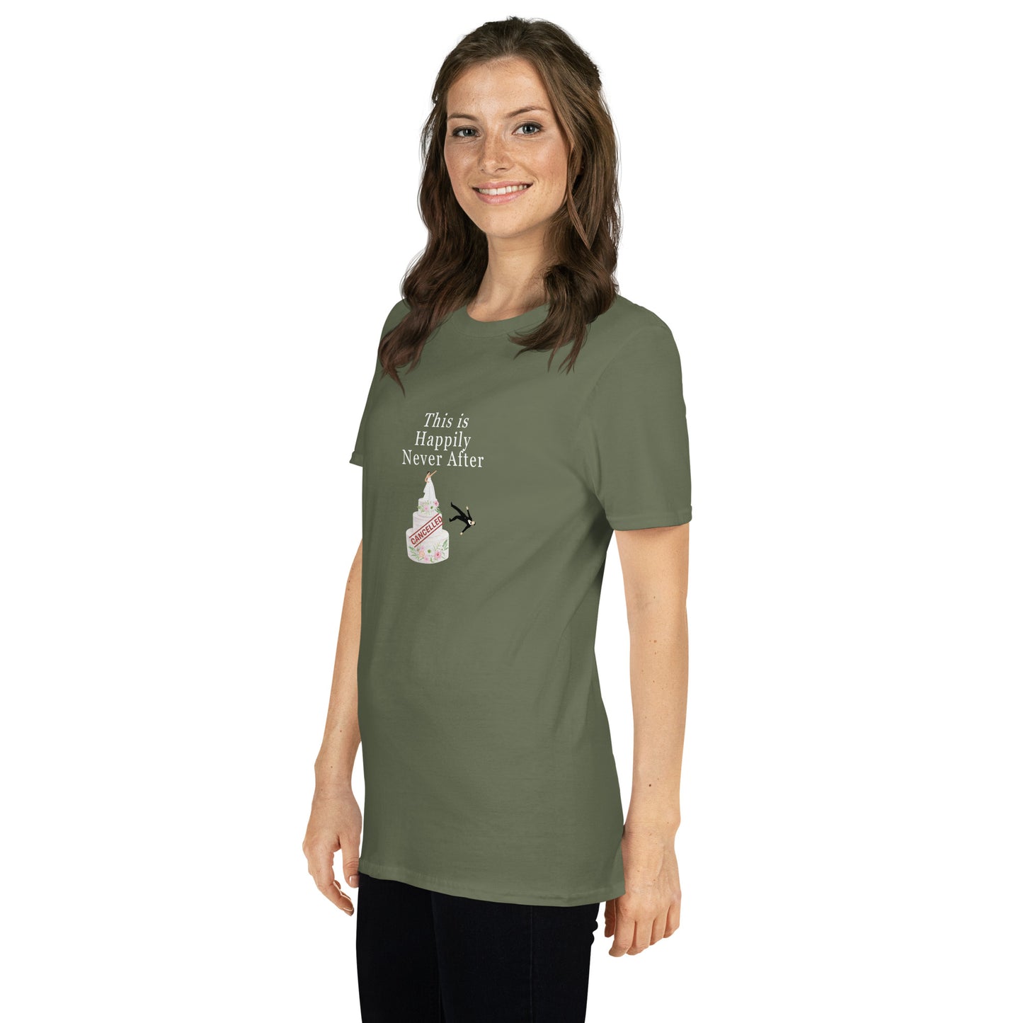 Wedding Cancelled Not Getting Married This is Happily Never After Unisex Tee. by EraofInk