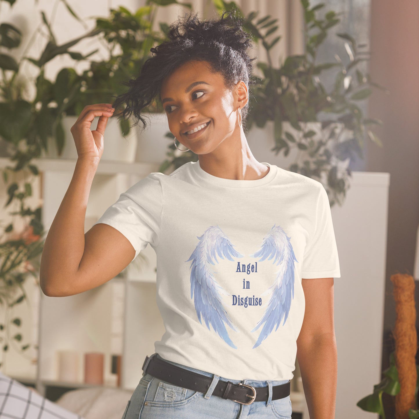 Angel in Disguise Unisex Tee by EraofInk