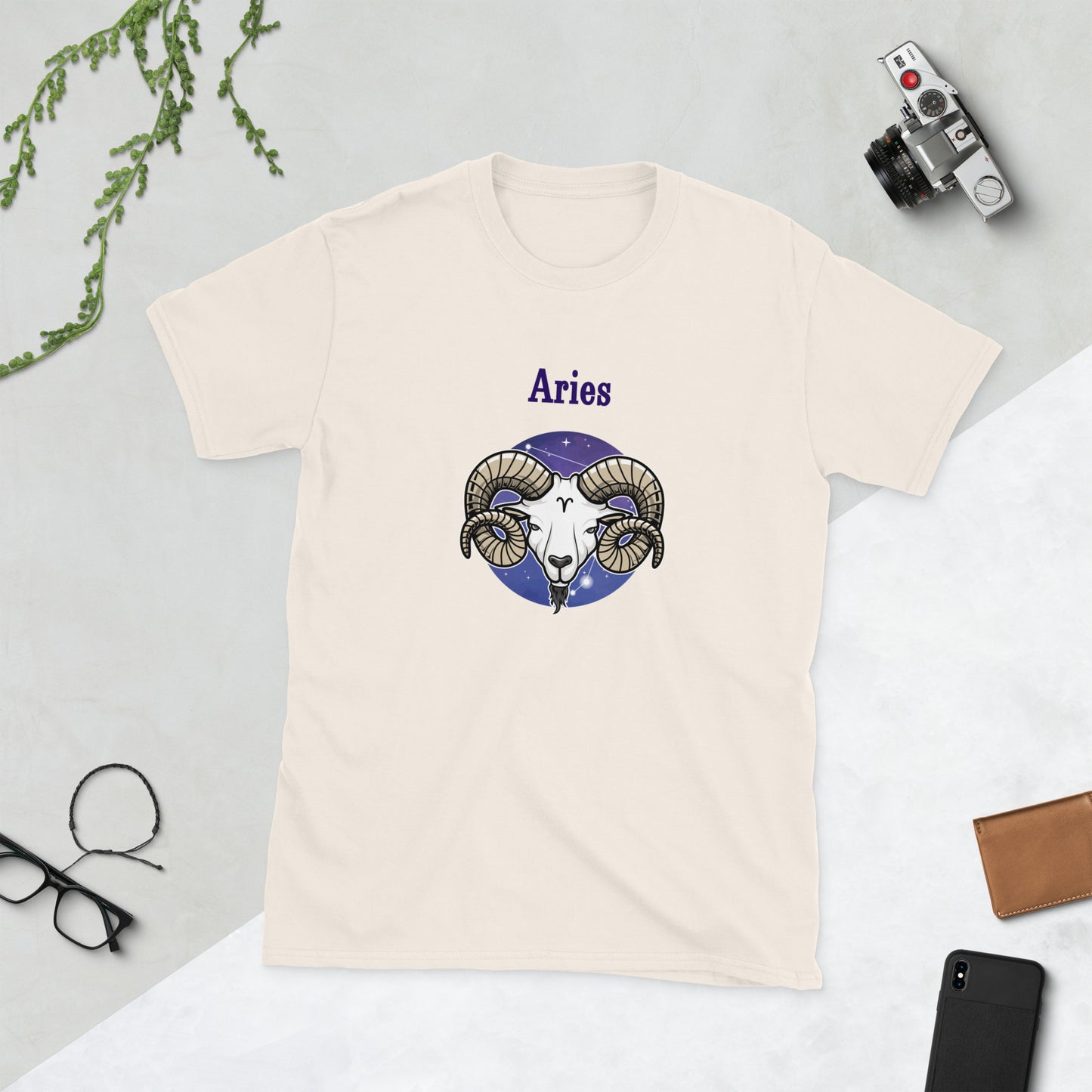 Aries Astrological Horoscope Zodiac The Ram Unisex Tee by EraofInk