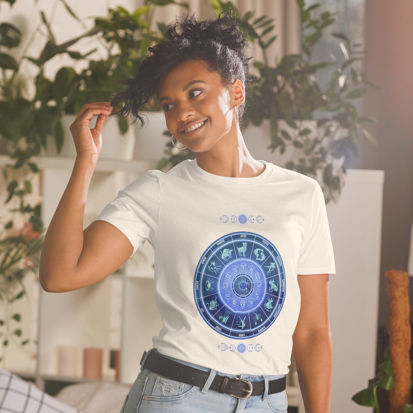 Astrological Chart Zodiac Birth Chart Unisex Tee by EraofInk