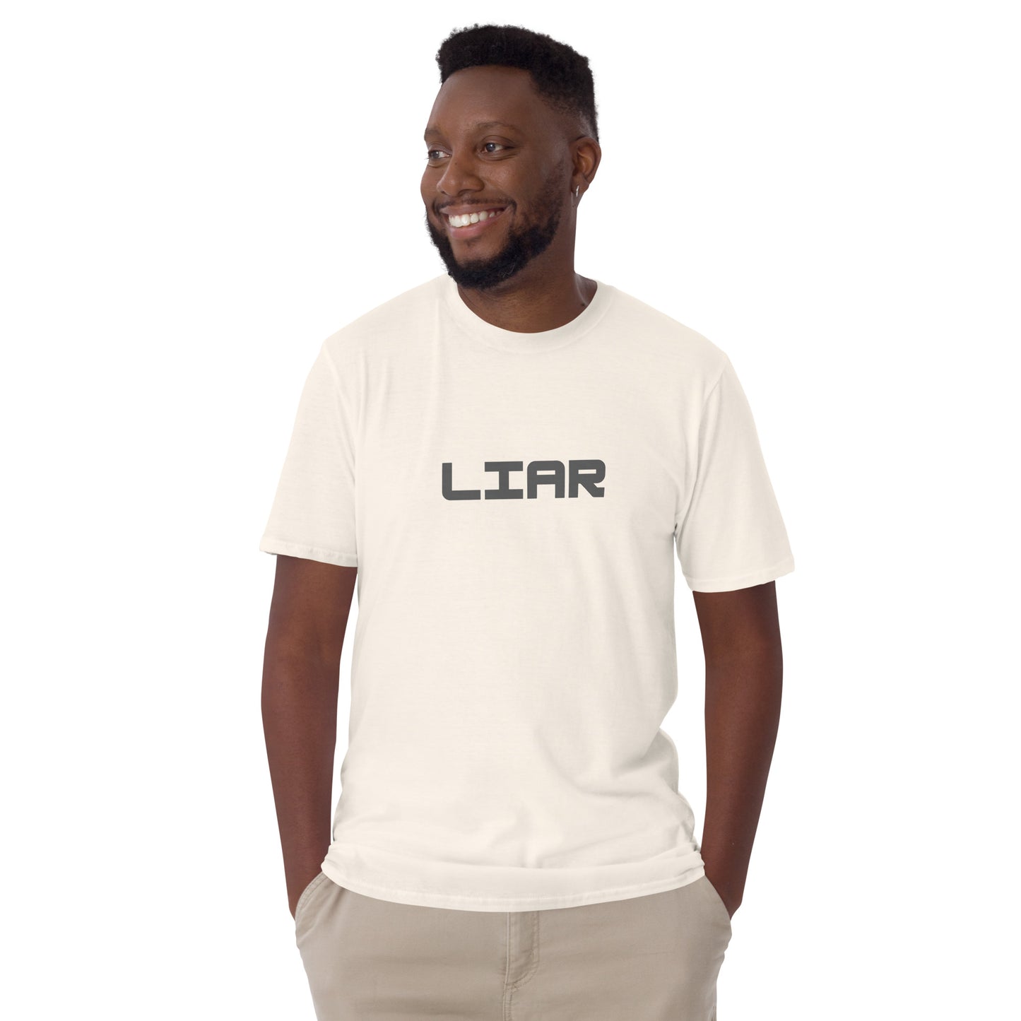 For the Guy Who Just Can't Tell the Truth to Save His Life - Liar Unisex Tee by EraofInk