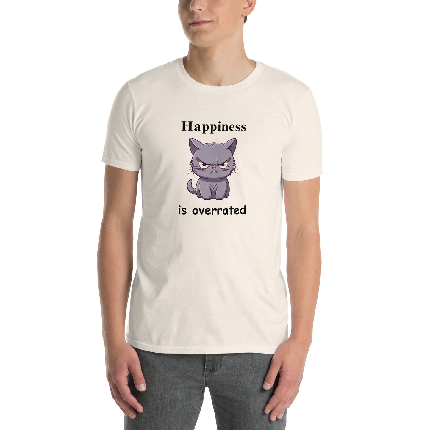 Happiness is Overrated Unisex Tee by EraofInk