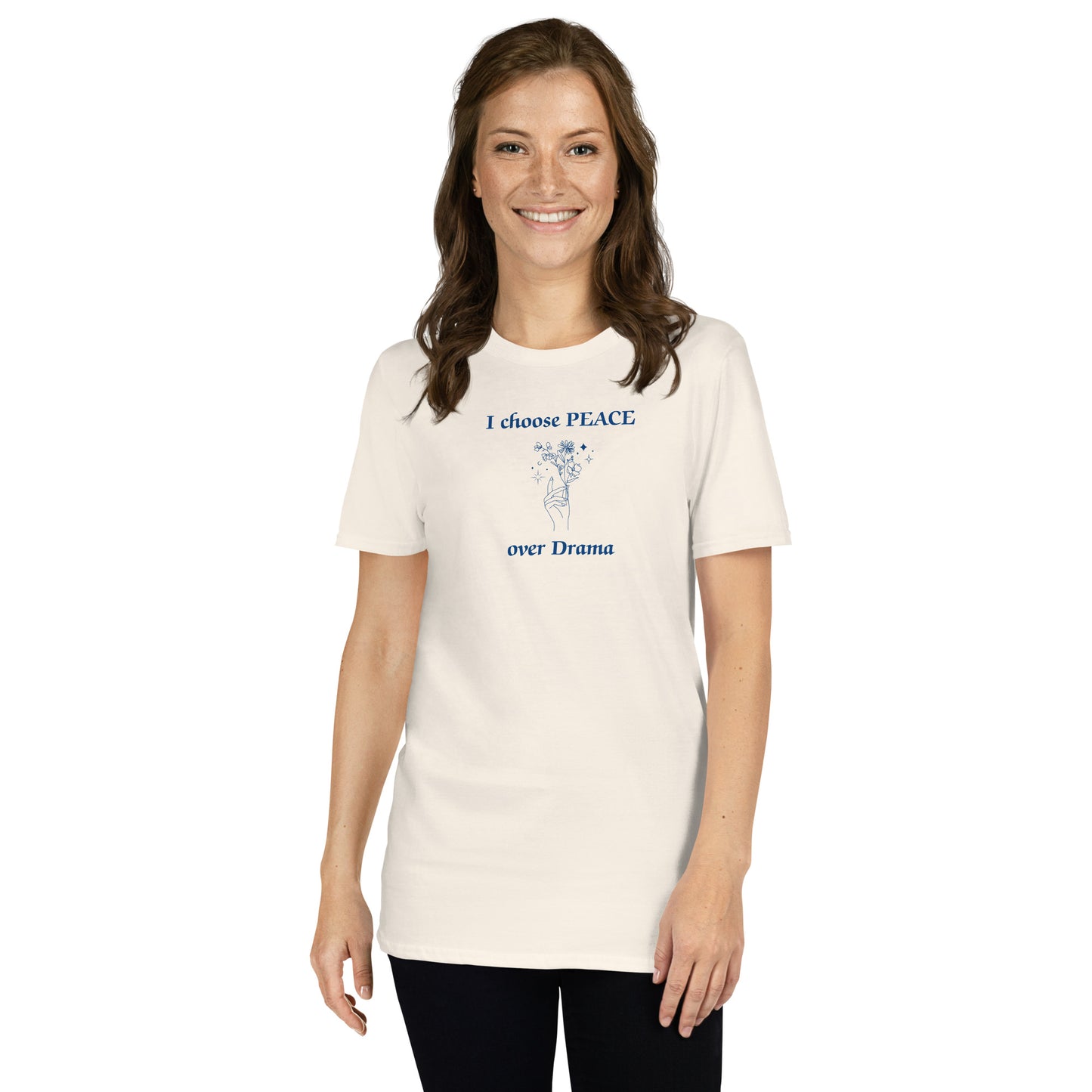 I Choose Peace Over Drama Unisex Tee by EraofInk
