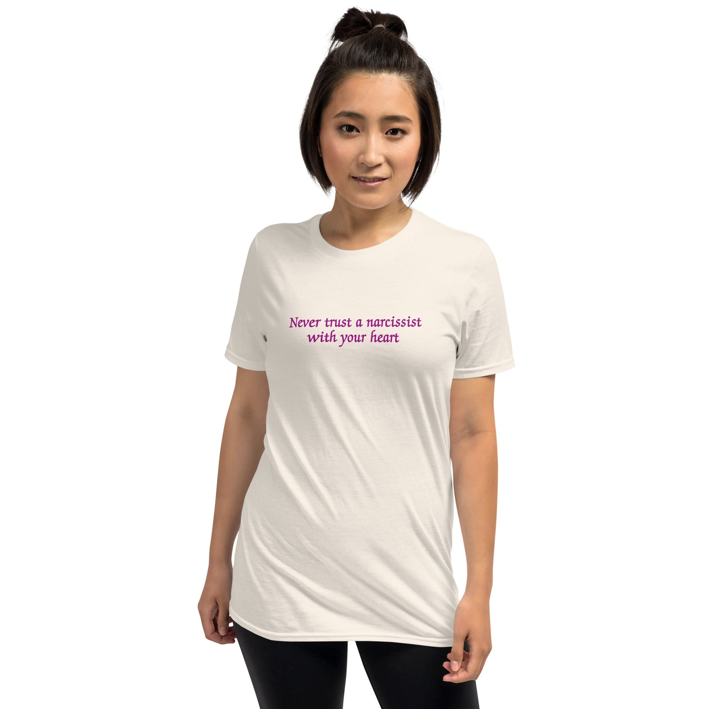 Never Trust a Narcissist with Your Heart Unisex Tee by EraofInk