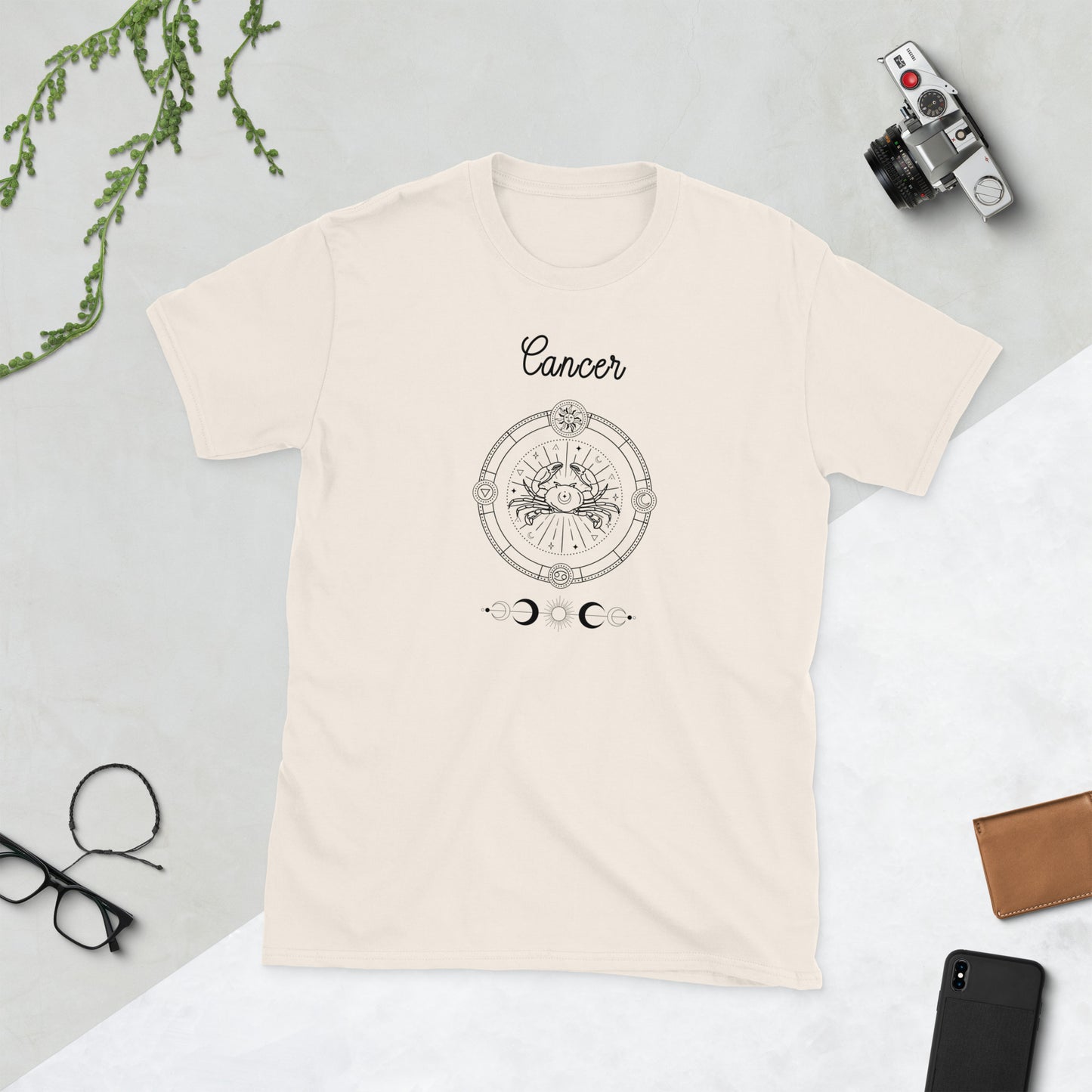 Cancer Astrological Zodiac Sign Unisex Tee by EraofInk