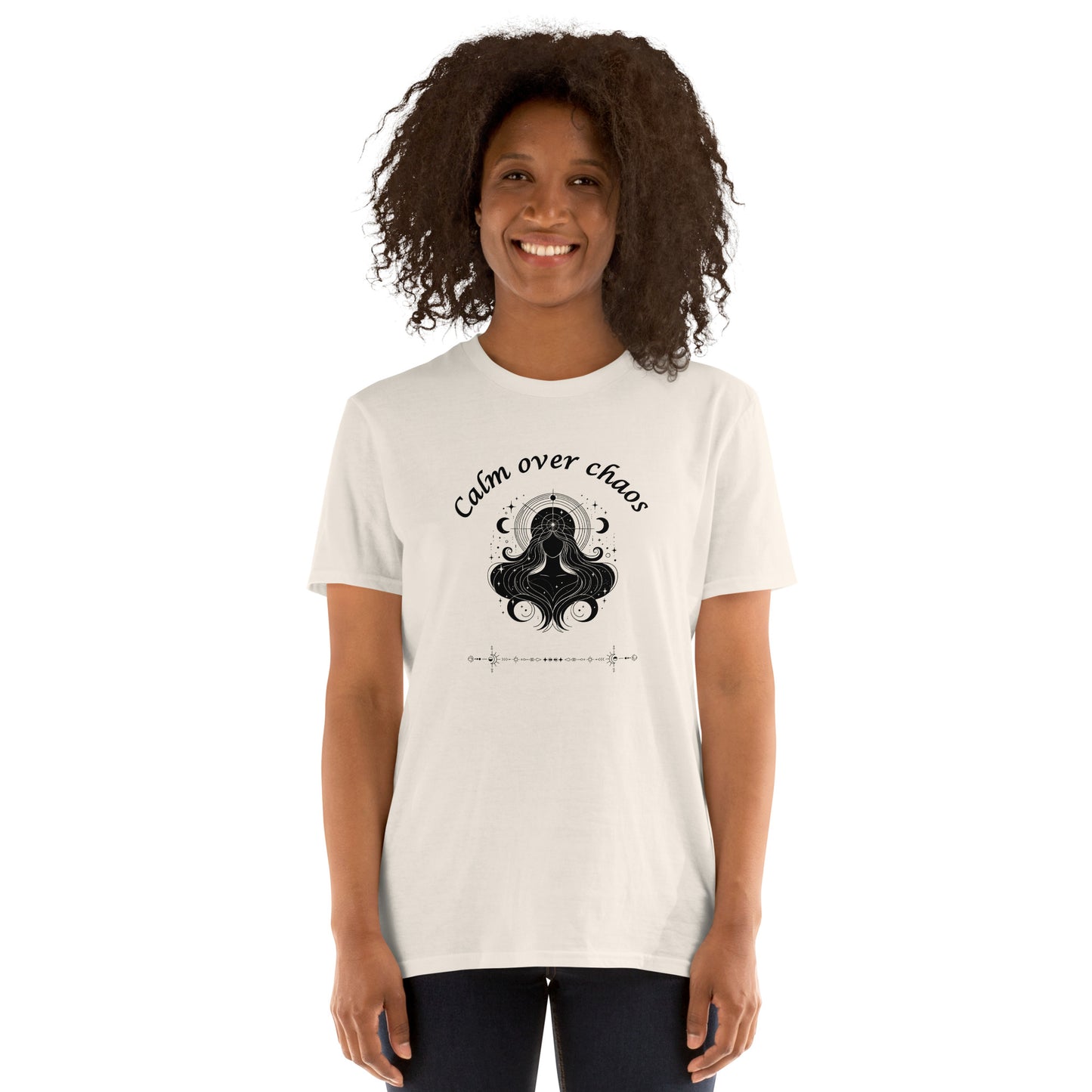 Calm Over Chaos Astrological Metaphysical Zodiac Tee by EraofInk