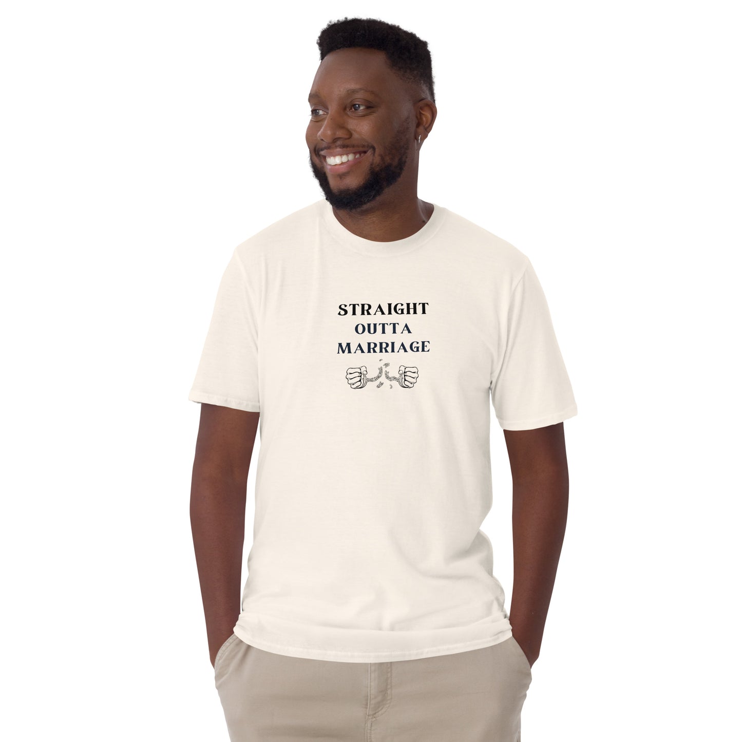 Funny Divorce Tee Straight Outta Marriage Unisex Tee by EraofInk