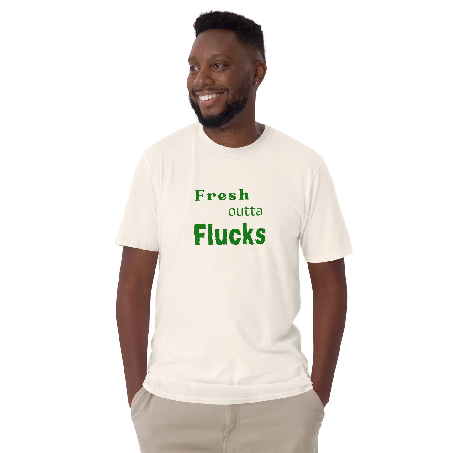 For the Guy Who Just Doesn't Care Anymore Fresh Outta Flucks Unisex Tee by EraofInk