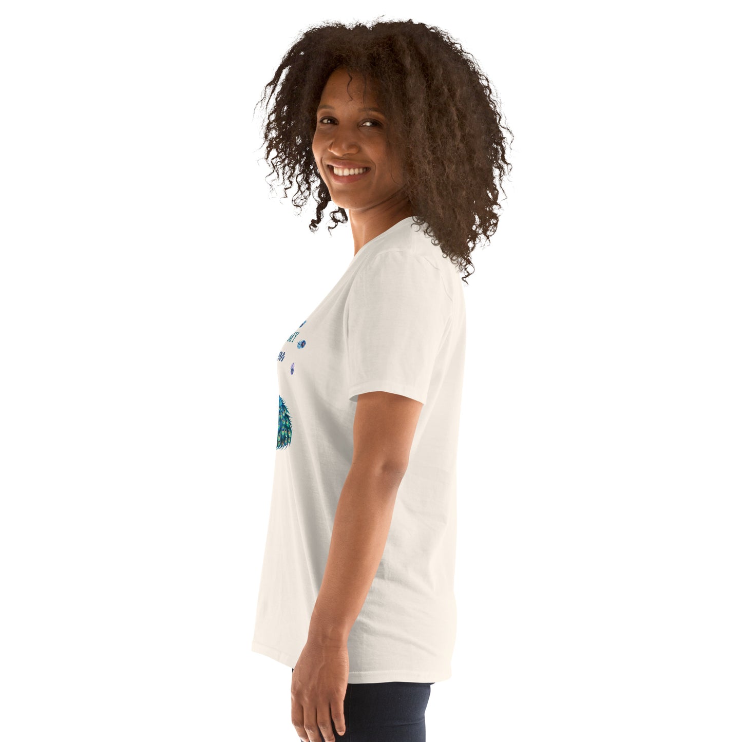 Beautiful Peacock Don't Ruffle My Feathers Unisex Tee by EraofInk