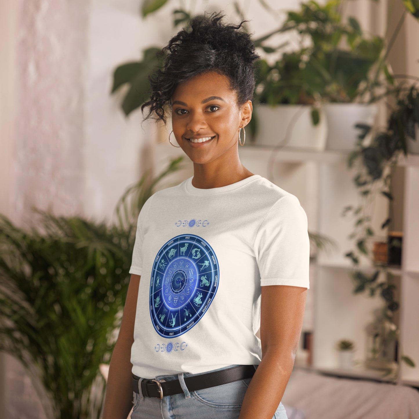 Astrological Chart Zodiac Birth Chart Unisex Tee by EraofInk