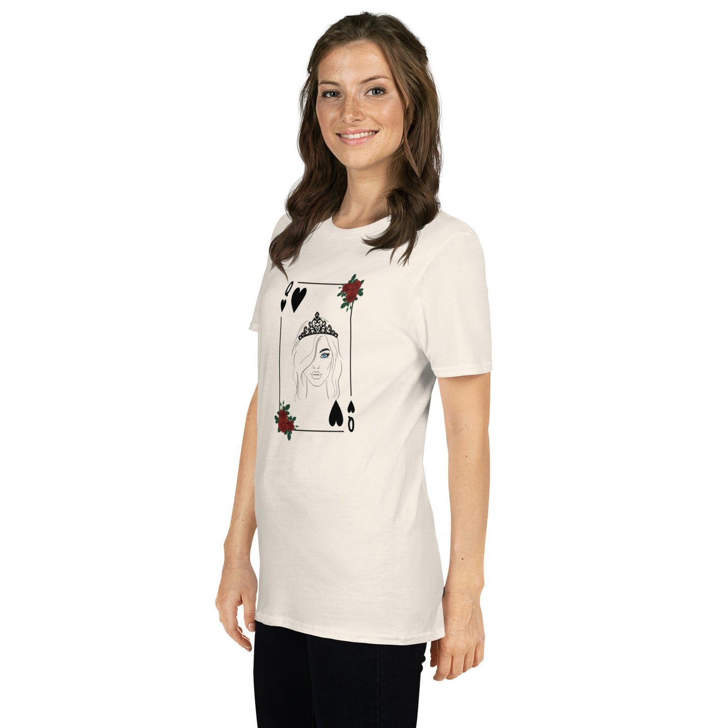 Blue Eyed Queen of Hearts Unisex Tee by EraofInk