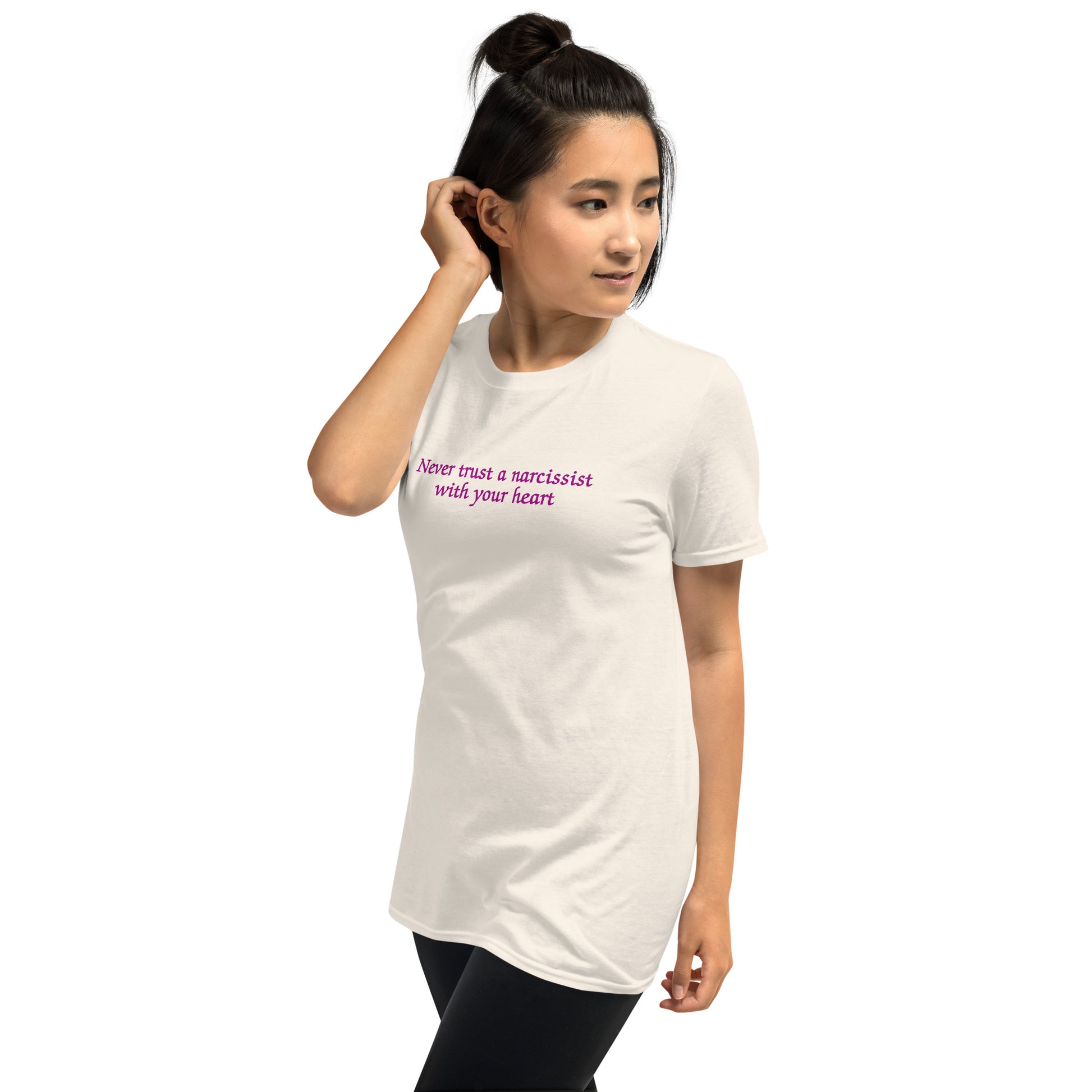 Never Trust a Narcissist with Your Heart Unisex Tee by EraofInk