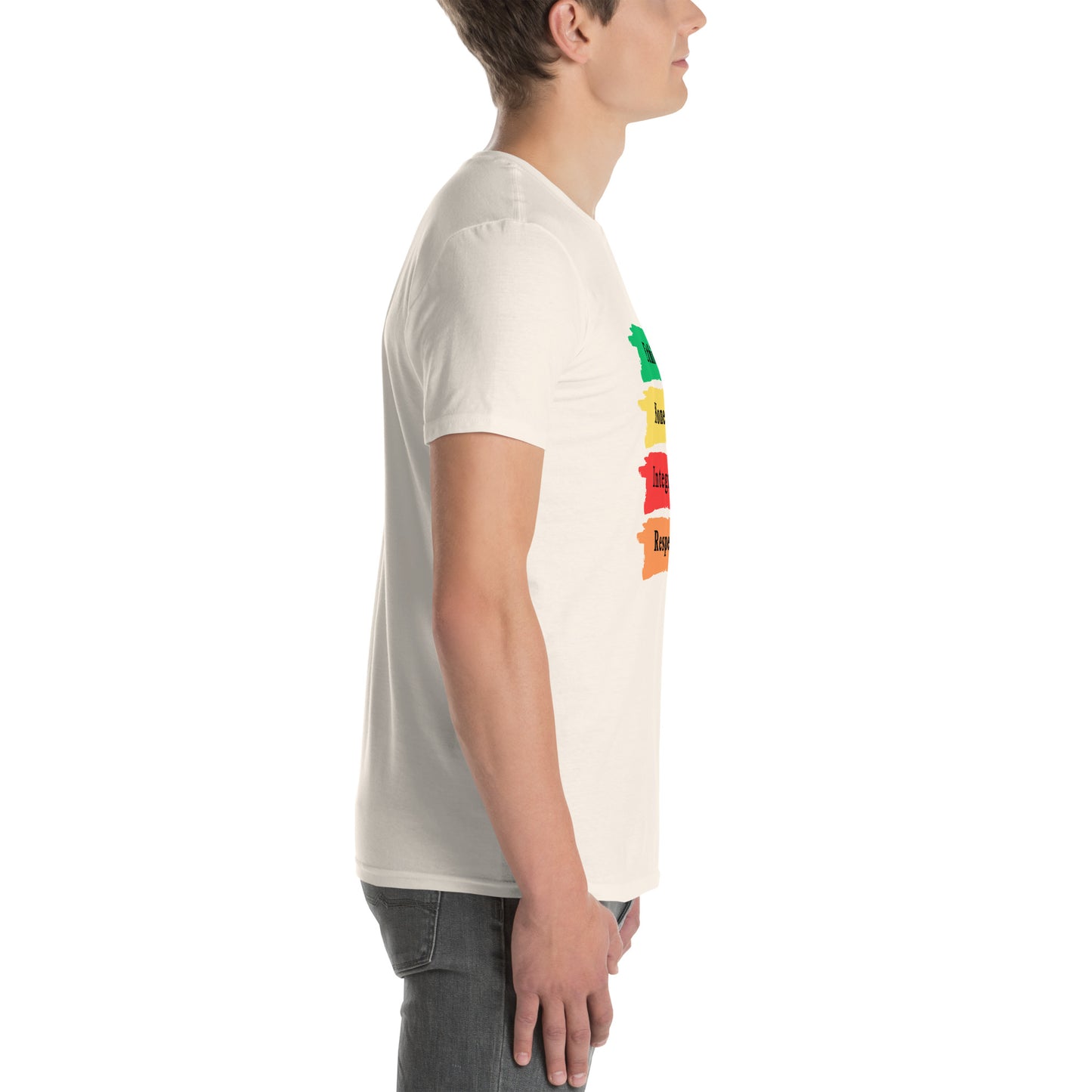 Ethics Honesty Integrity Respect Paint Strokes Unisex Tee by EraofInk