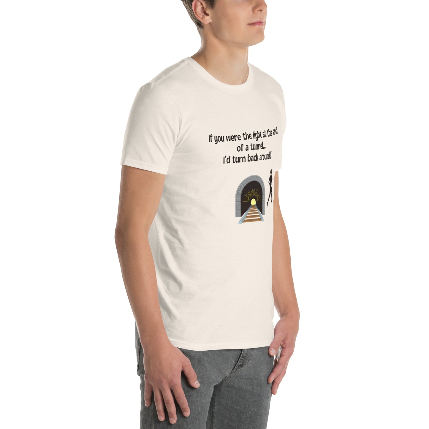 Funny Insult Unisex Tee If You Were the Light at the End of a Tunnel ..by EraofInk