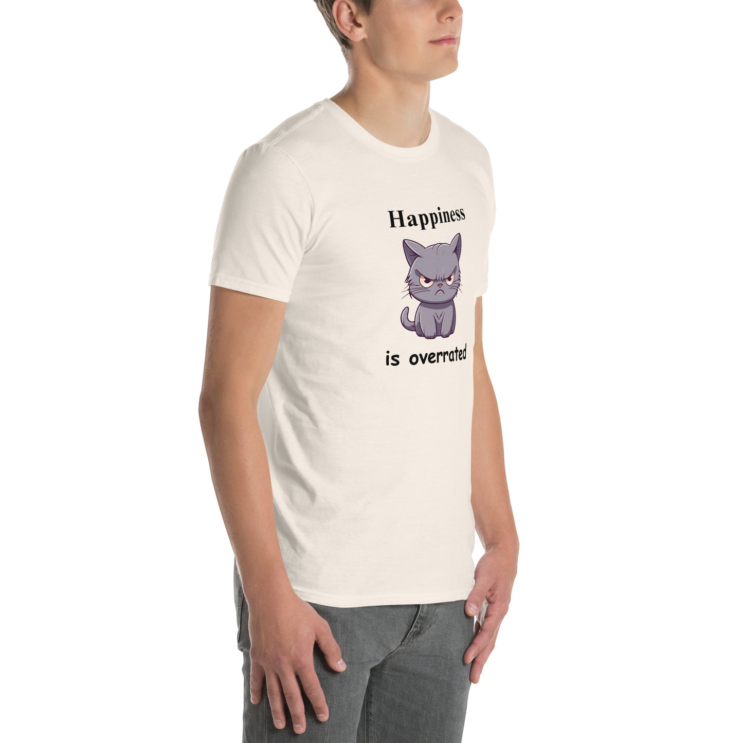 Happiness is Overrated Unisex Tee by EraofInk