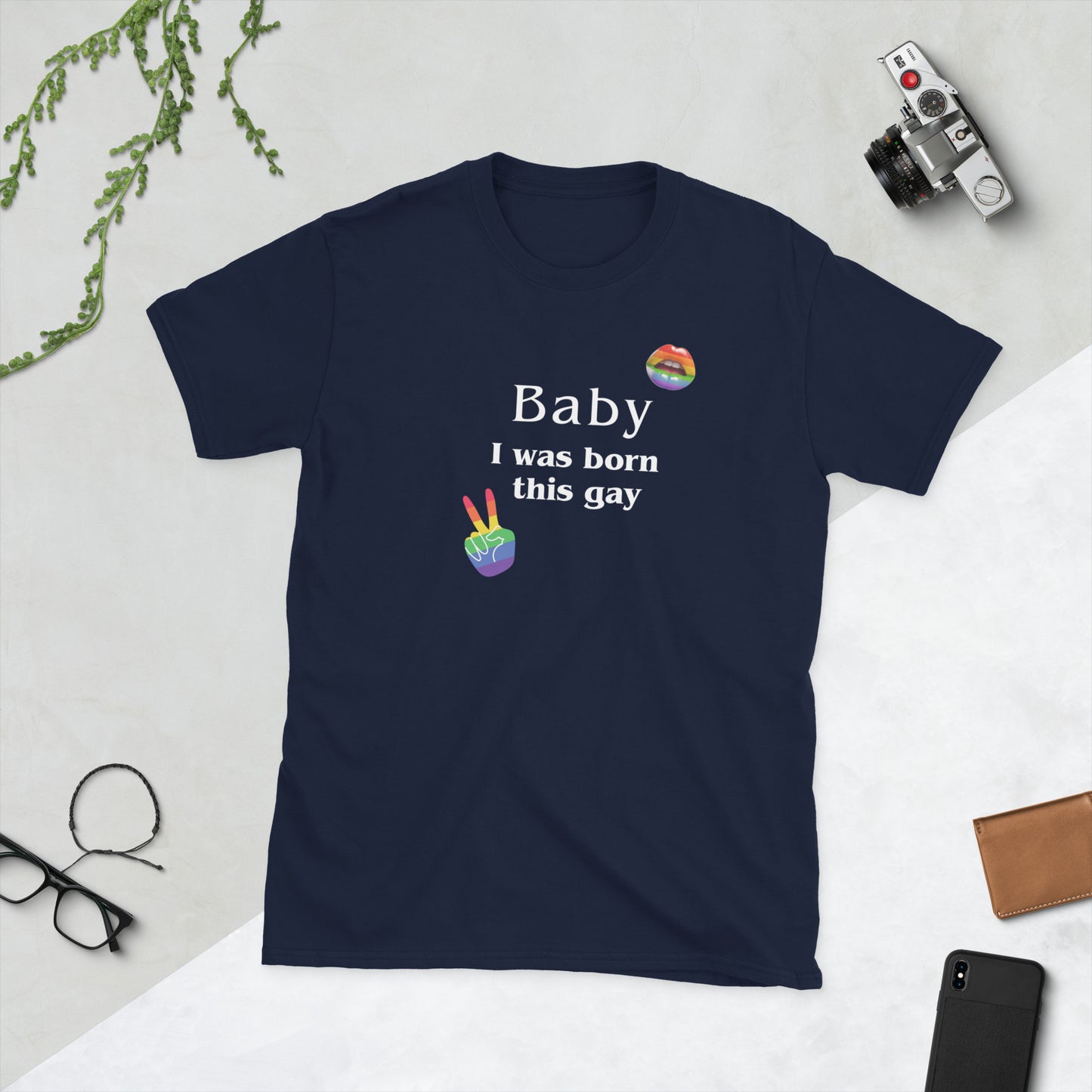Baby I Was Born This Gay Unisex Tee by EraofInk