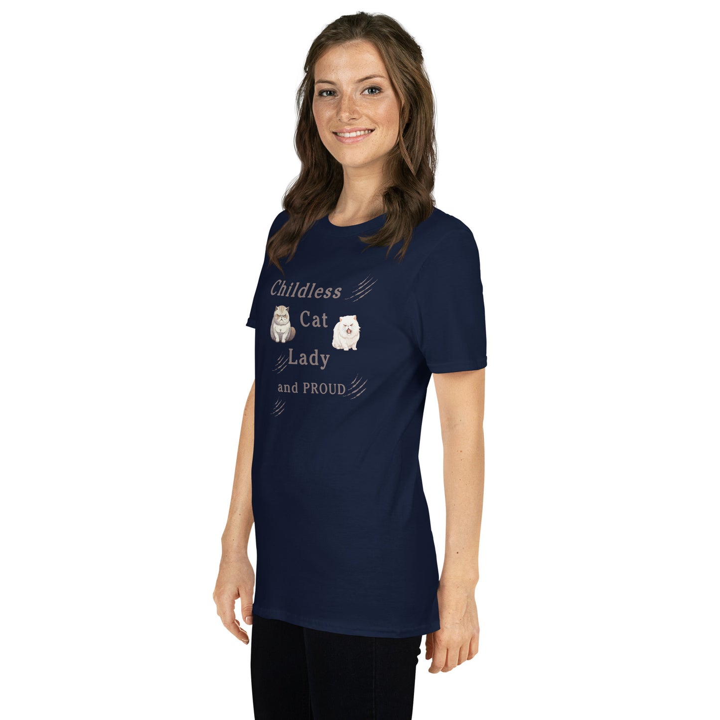 Childless Cat Lady & Proud Unisex Tee by EraofInk