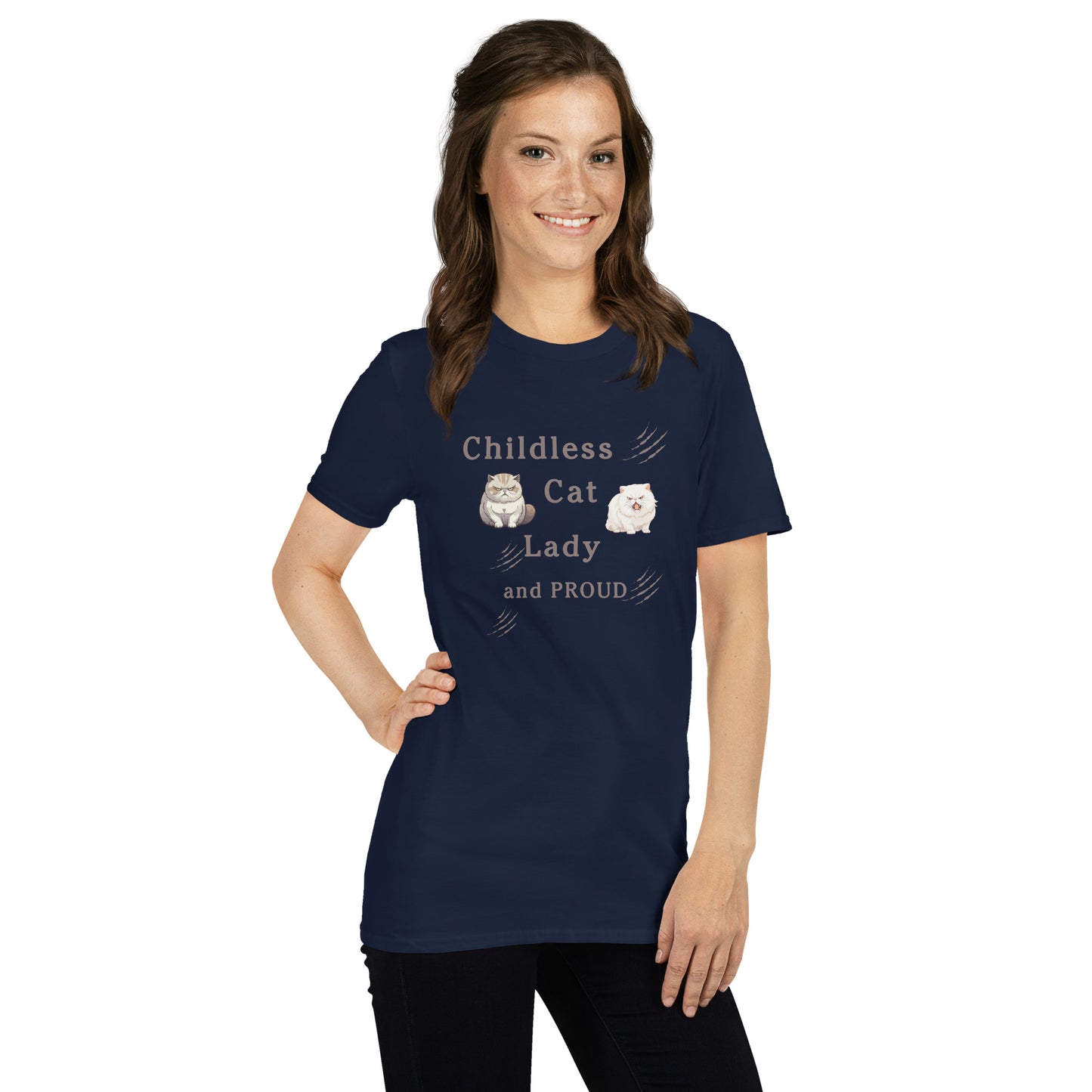 Childless Cat Lady & Proud Unisex Tee by EraofInk