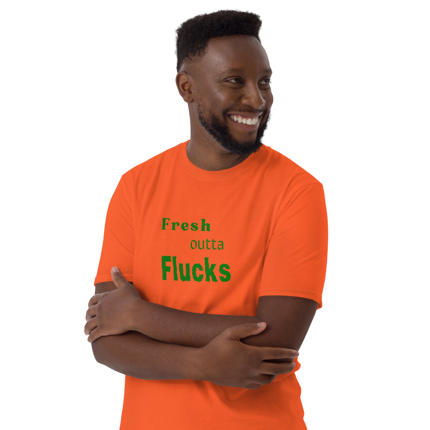 For the Guy Who Just Doesn't Care Anymore Fresh Outta Flucks Unisex Tee by EraofInk