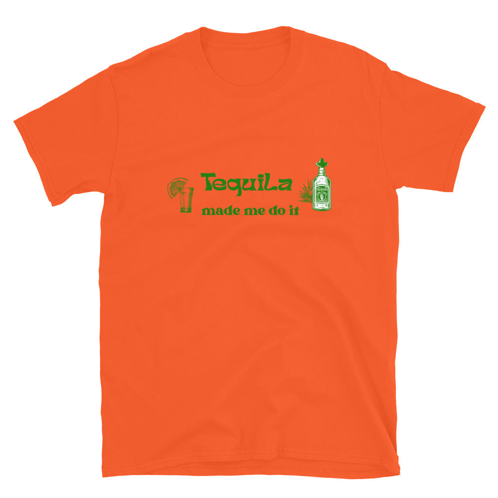 Blame It On Tequila Tee Tequila Made Me Do It by EraofInk