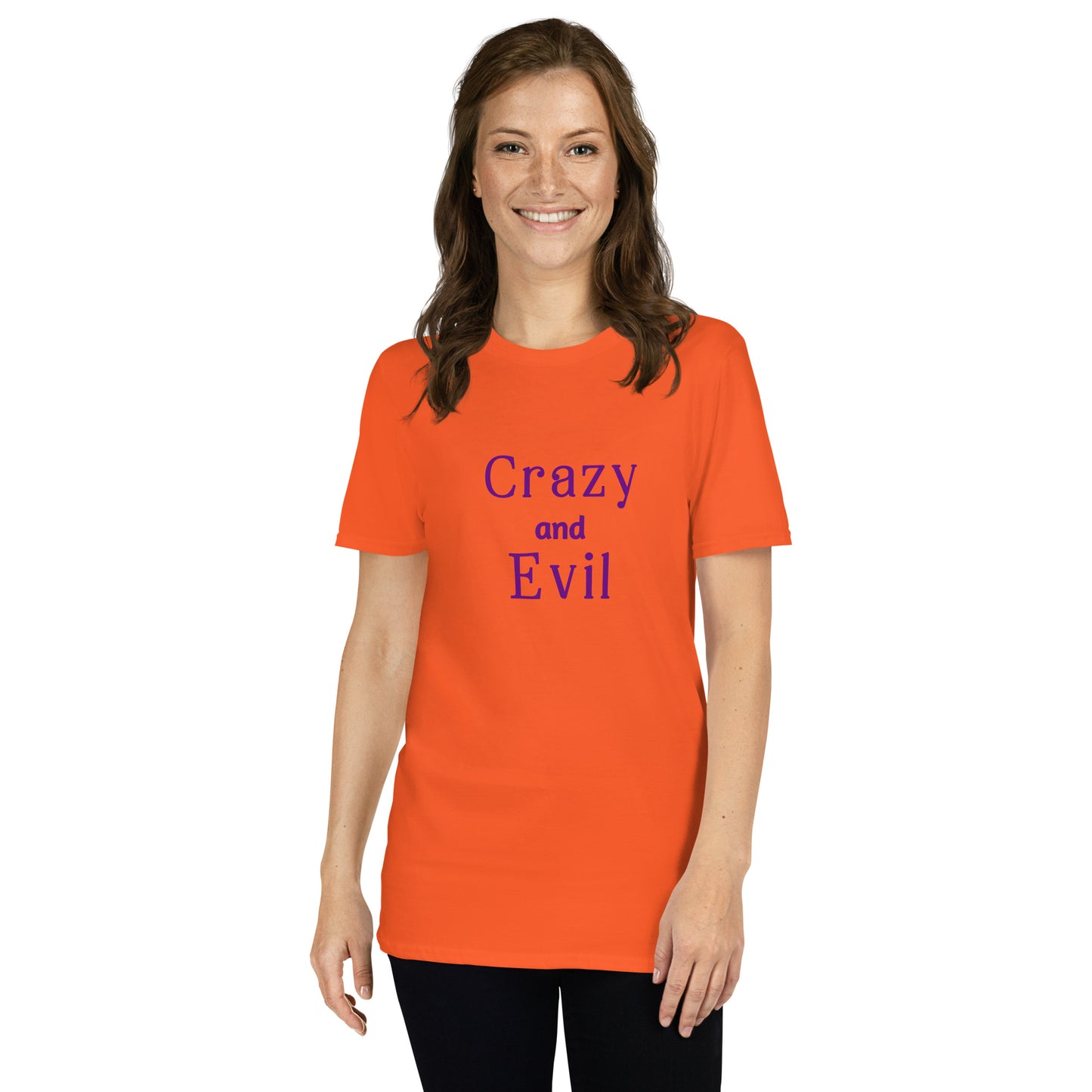 Crazy and Evil Unisex Tee by EraofInk