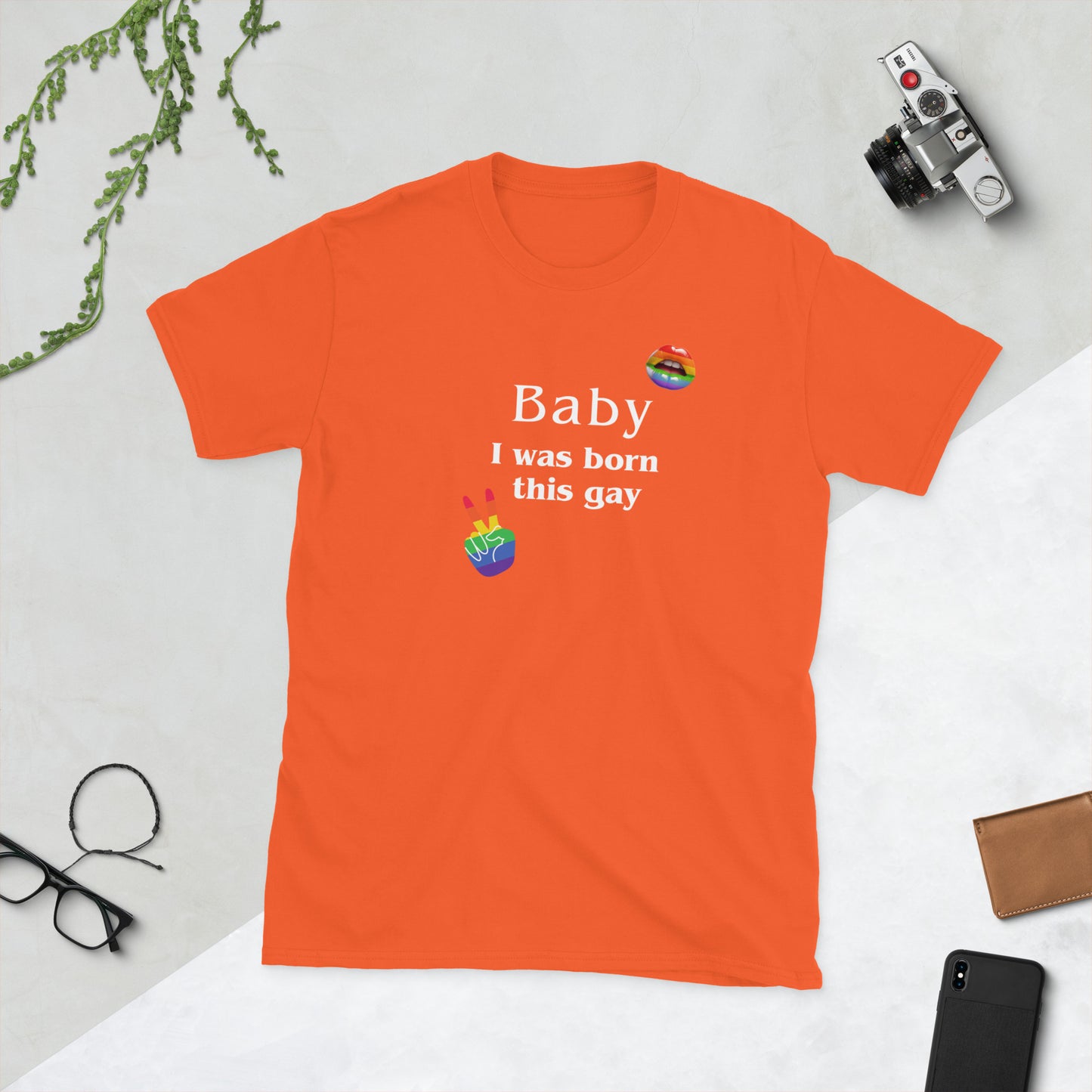 Baby I Was Born This Gay Unisex Tee by EraofInk