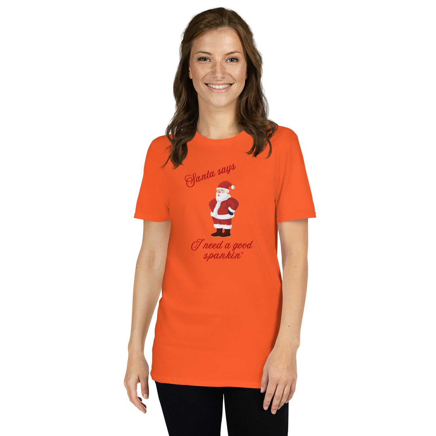 Santa Says I Need a Good Spankin' Unisex Tee by EraofInk