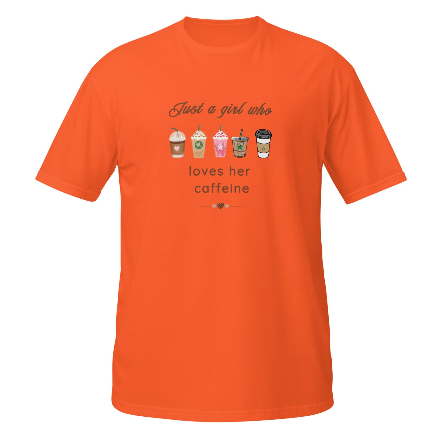 Just A Girl Who Loves Her Caffeine Unisex Tee by EraofInk
