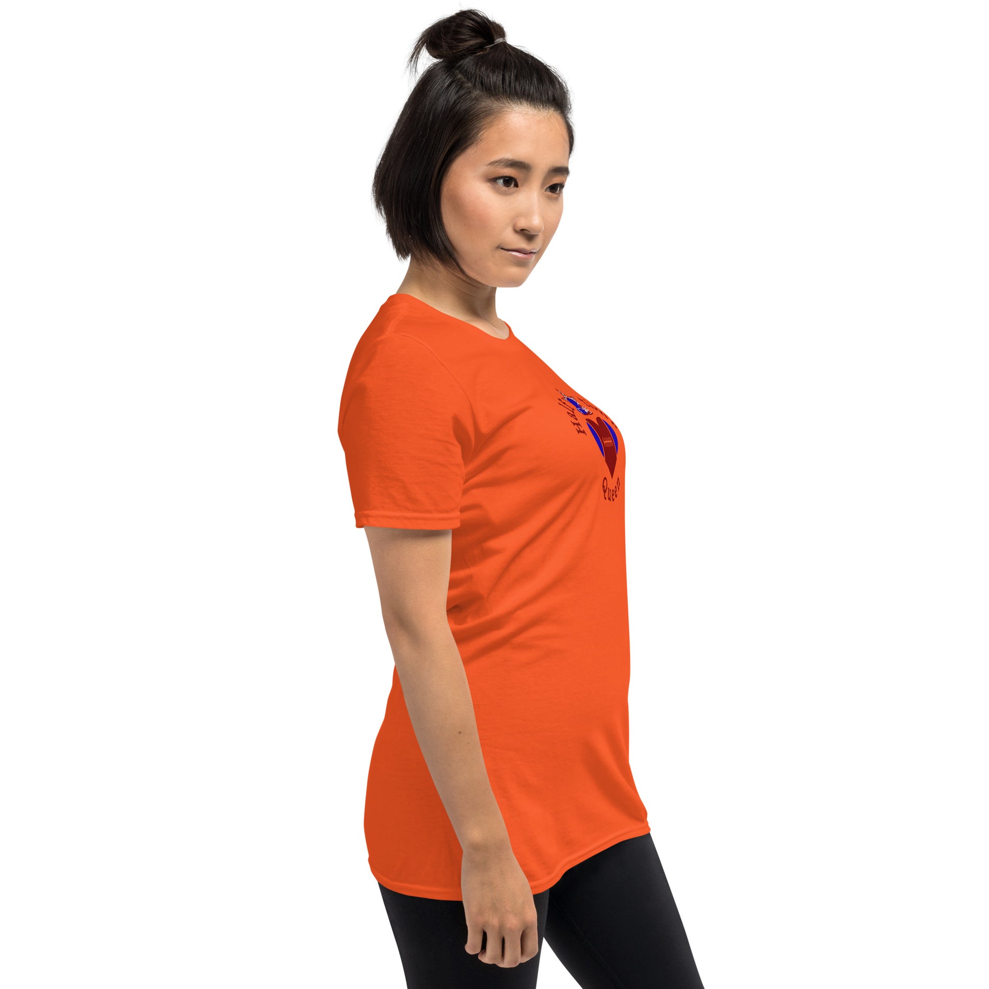 Halftime Queen Football Cheer for Red & Blue Unisex Tee by EraofInk