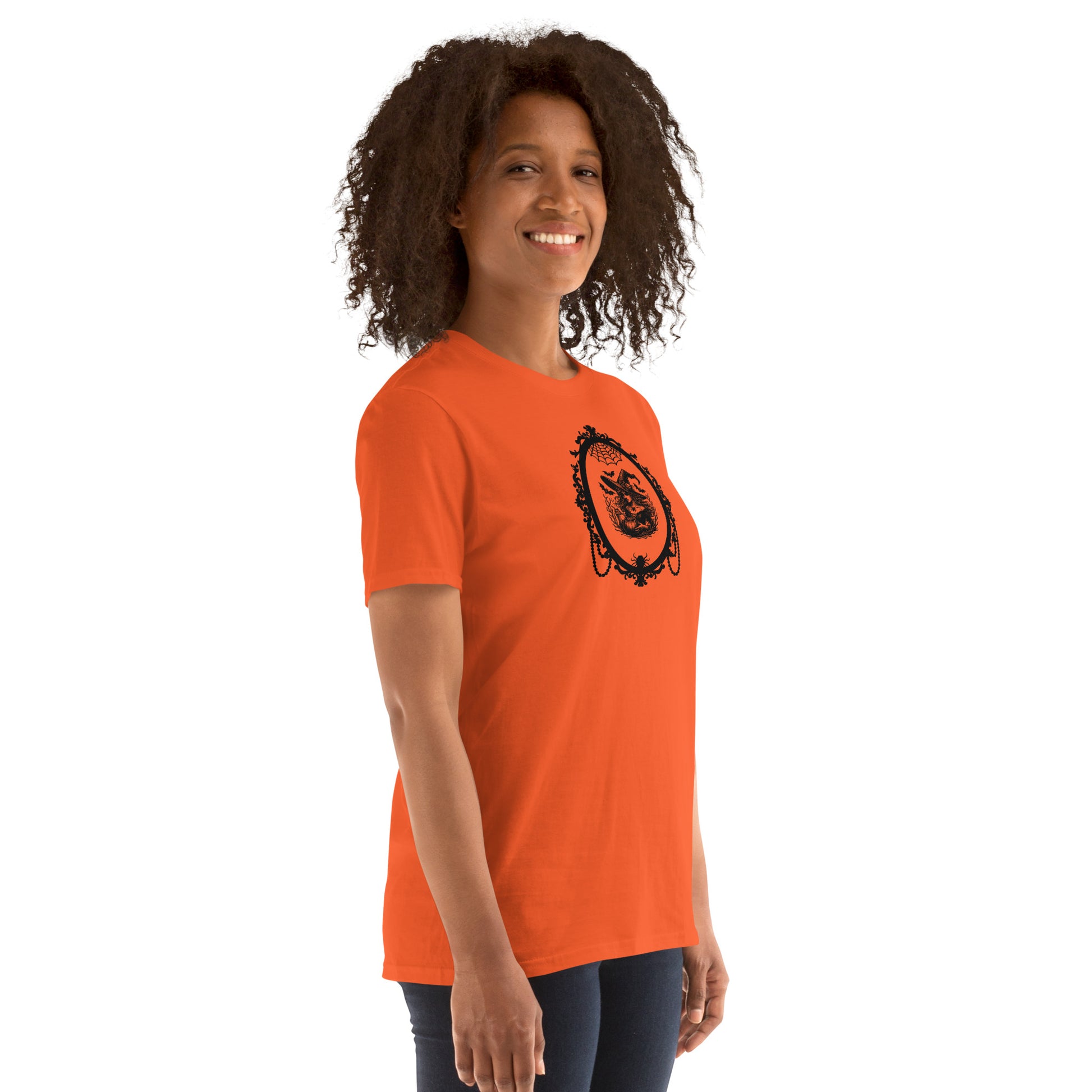 Goth Witch in Victorian Frame Unisex Tee by EraofInk