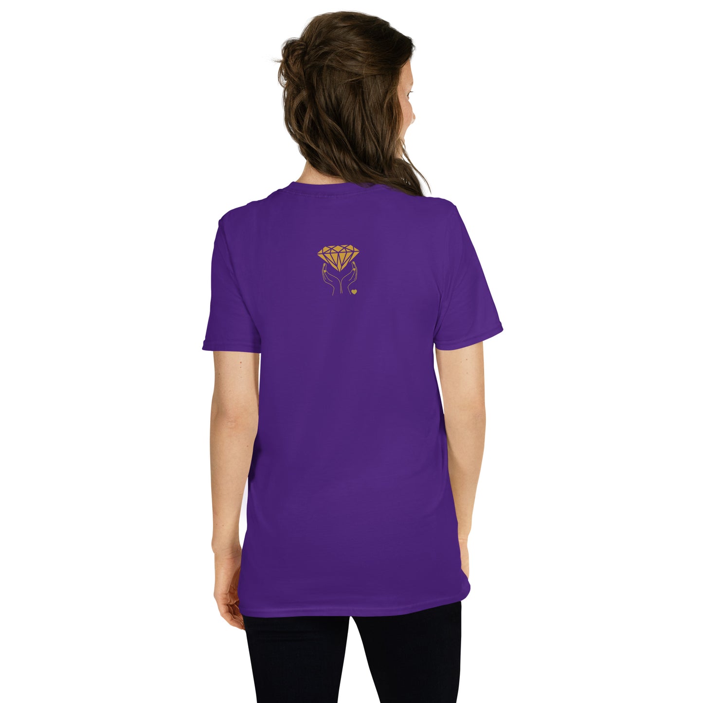 MUST SEE Shimmer with Design on Back Trendy Design Unisex Tee by EraofInk