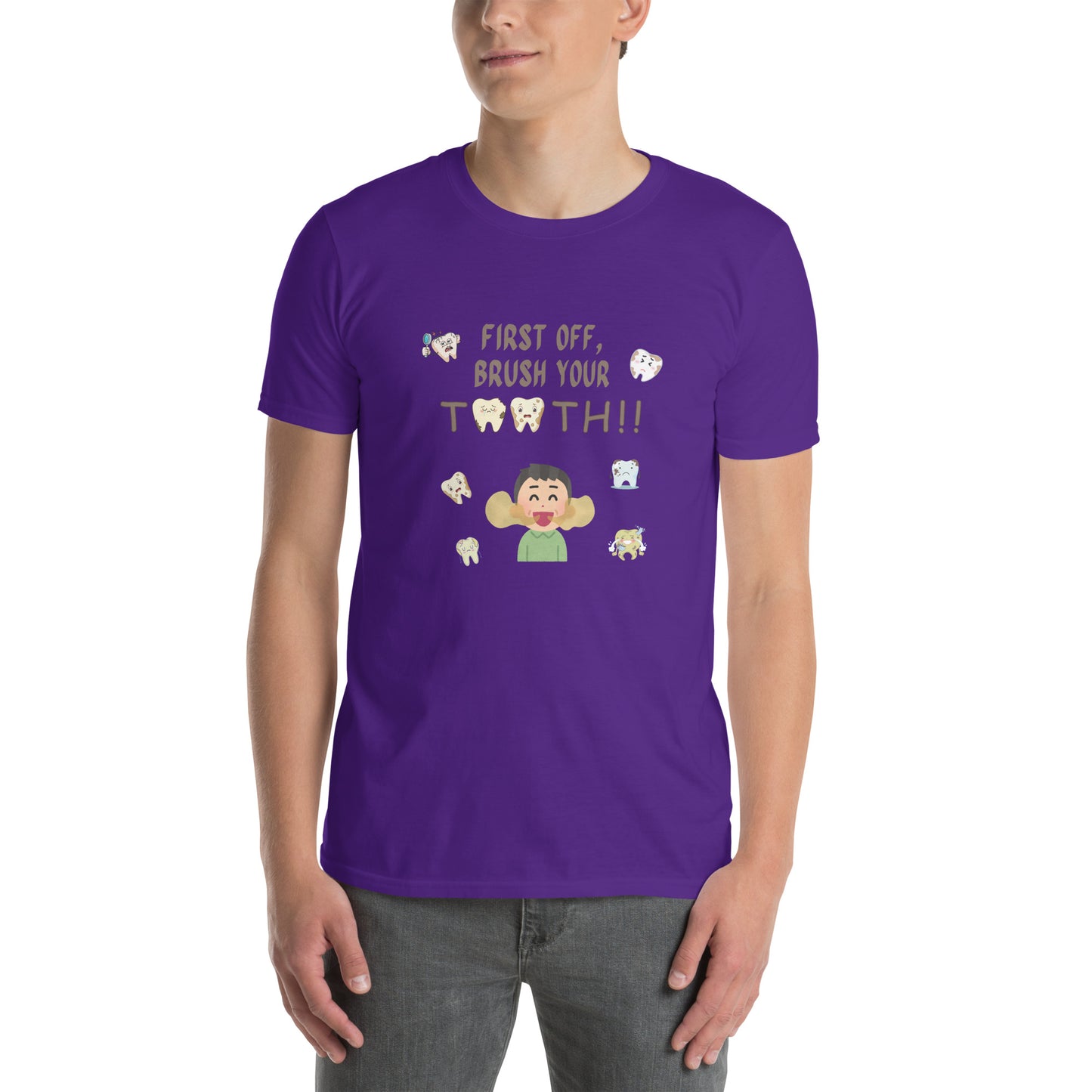 First Off, Brush Your Teeth Unisex Tee by EraofInk by RecreatingKrista
