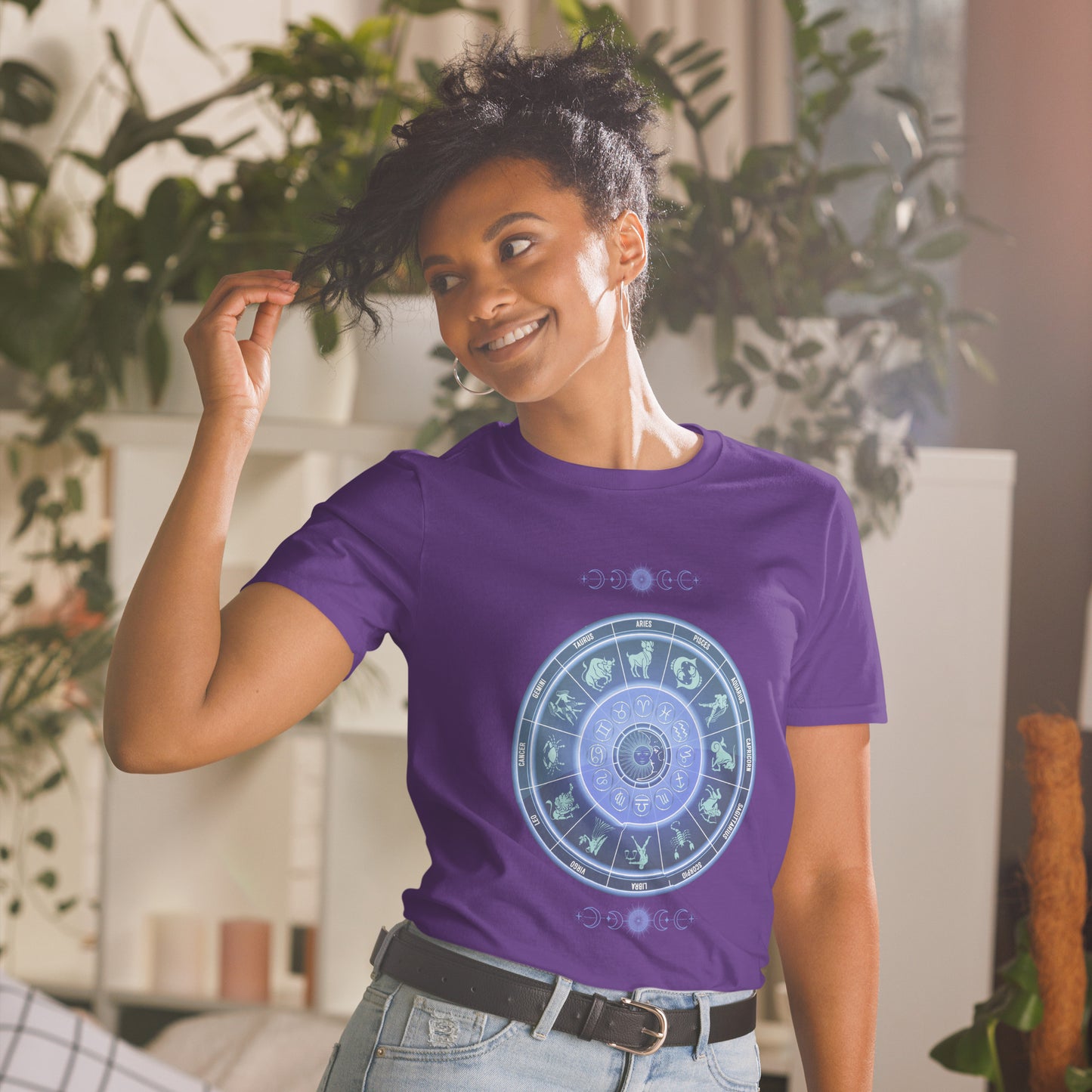 Astrological Chart Zodiac Birth Chart Unisex Tee by EraofInk