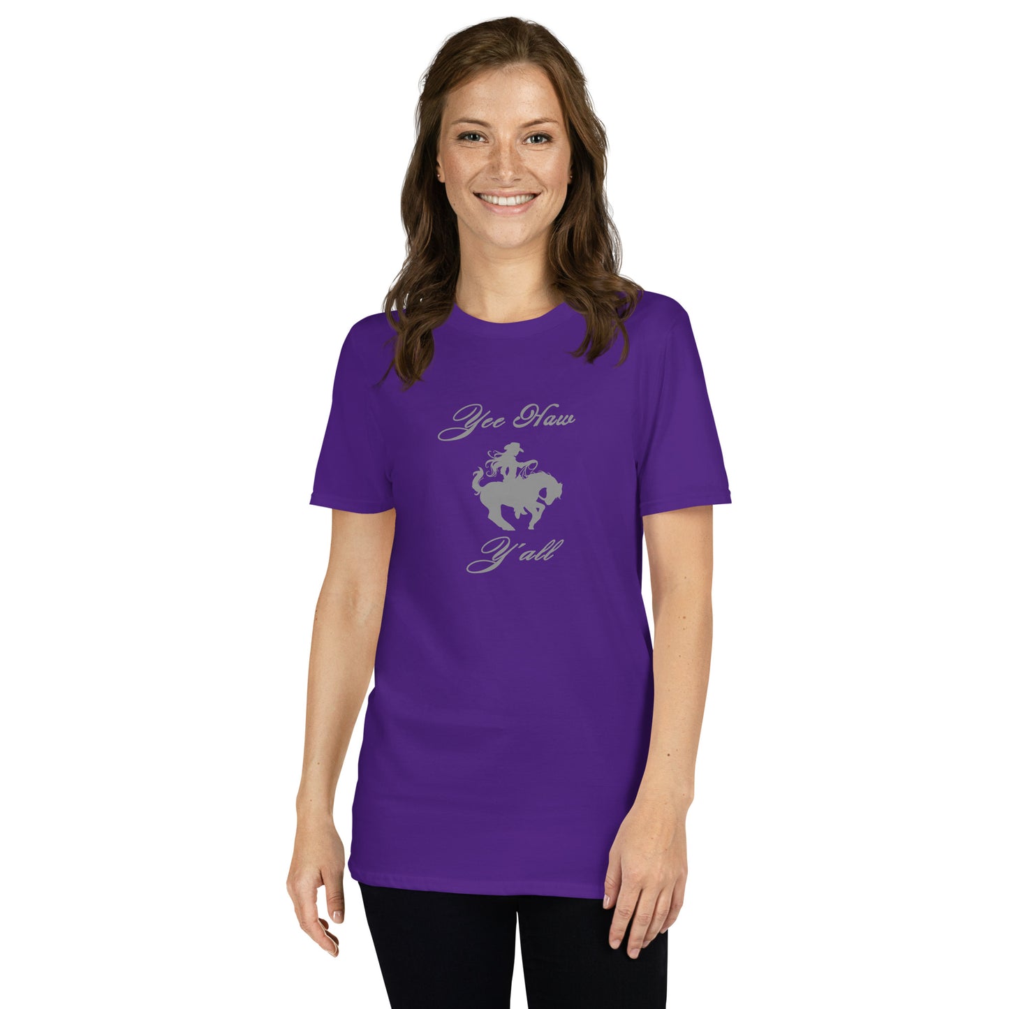 Yee Haw Y'all Cowgirl Unisex Tee by EraofInk by RecreatingKrista