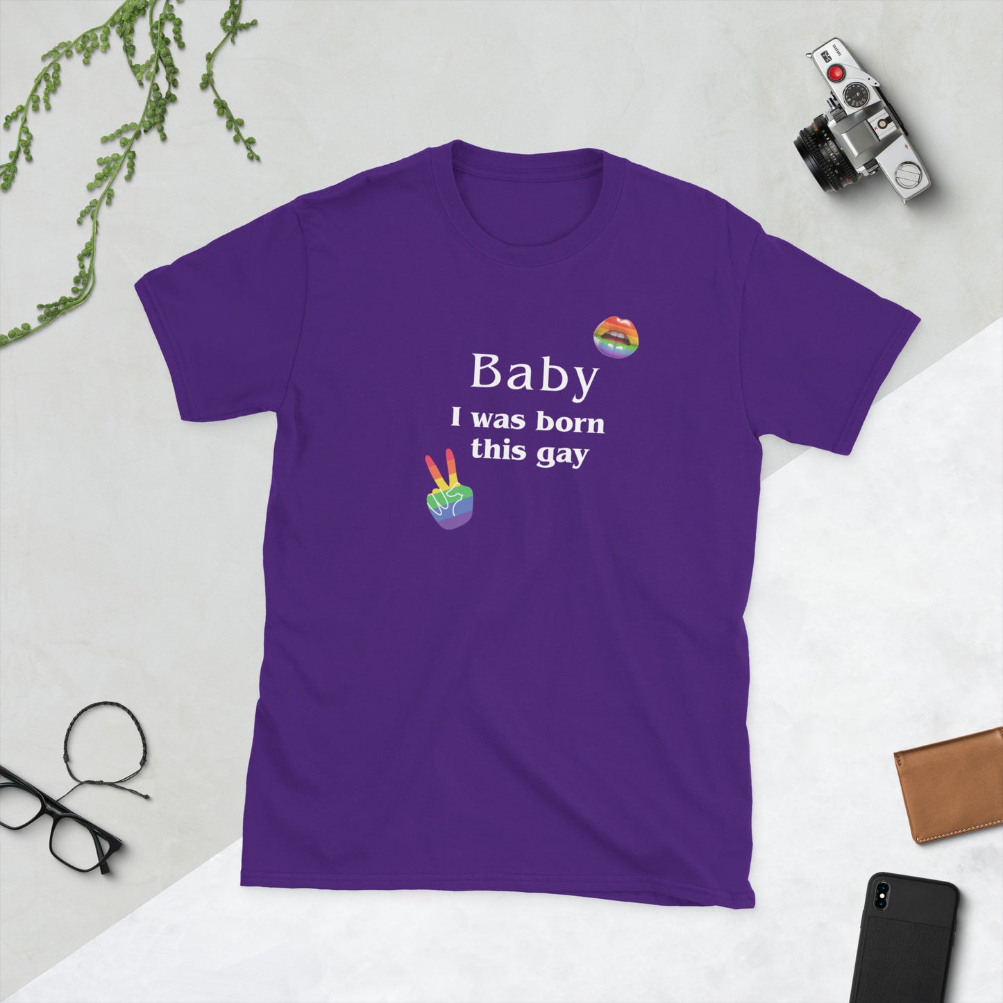 Baby I Was Born This Gay Unisex Tee by EraofInk