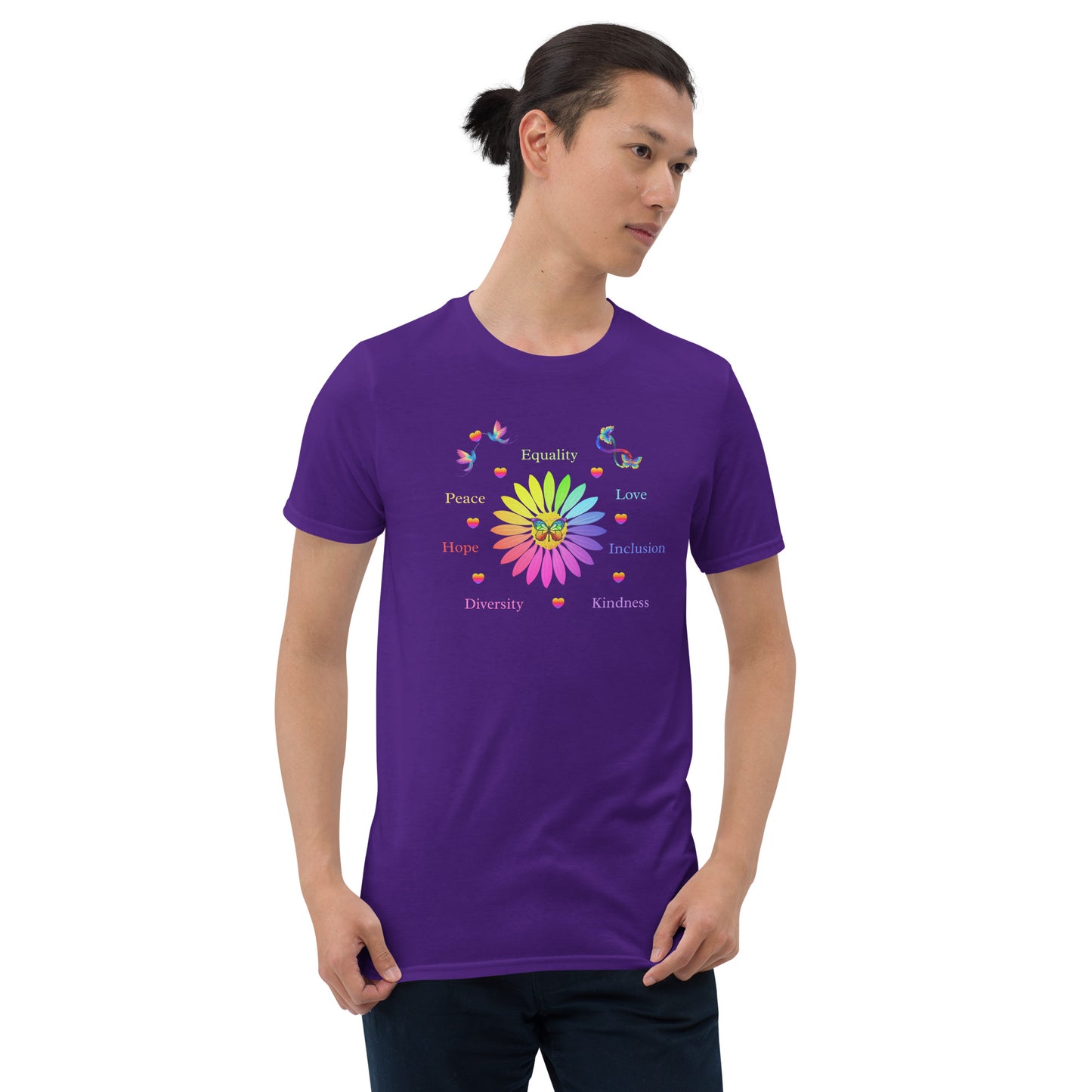 LGBTQ+ Unisex Tee Support Love for All Equality Love Inclusion Kindness... by EraofInk