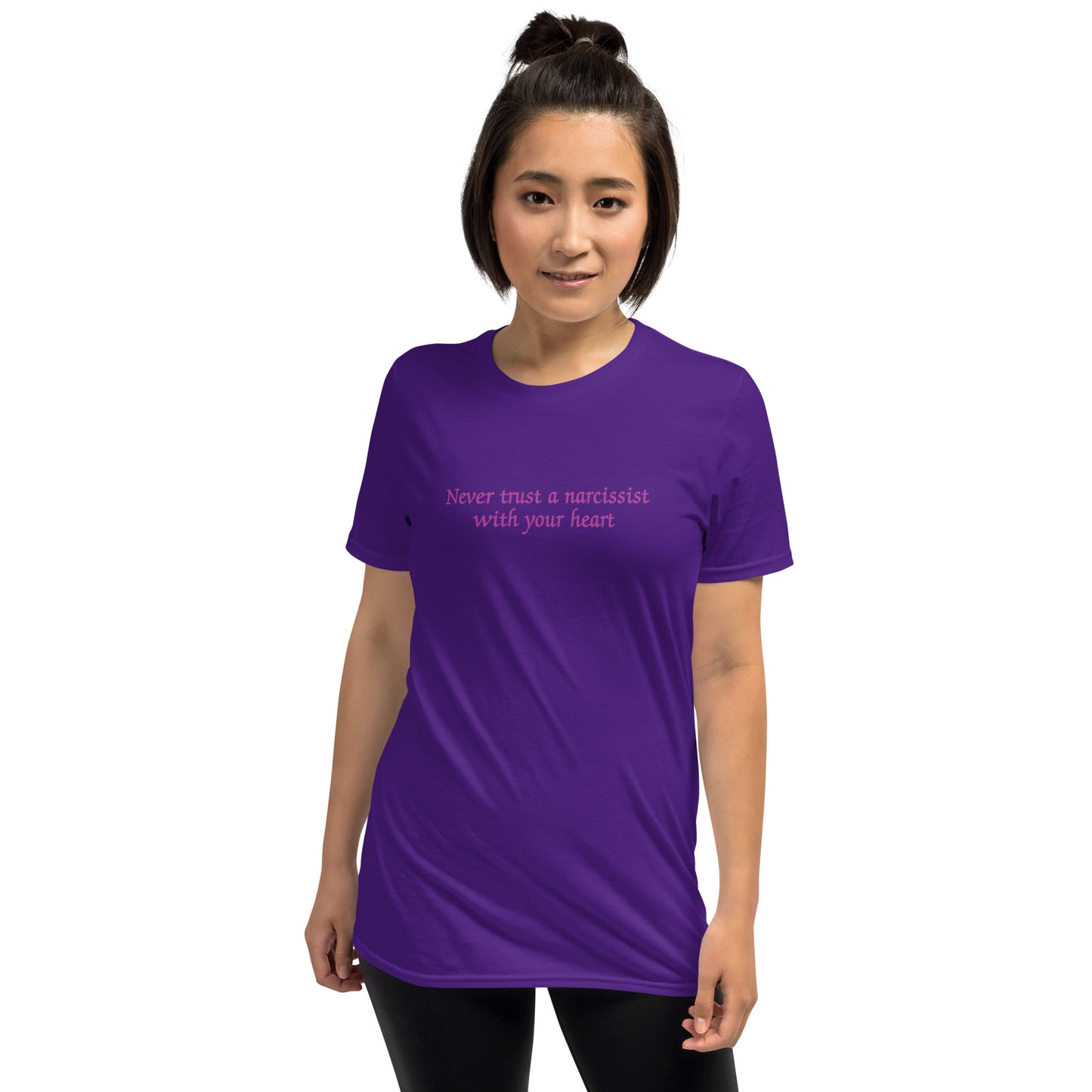 Never Trust a Narcissist with Your Heart Unisex Tee by EraofInk