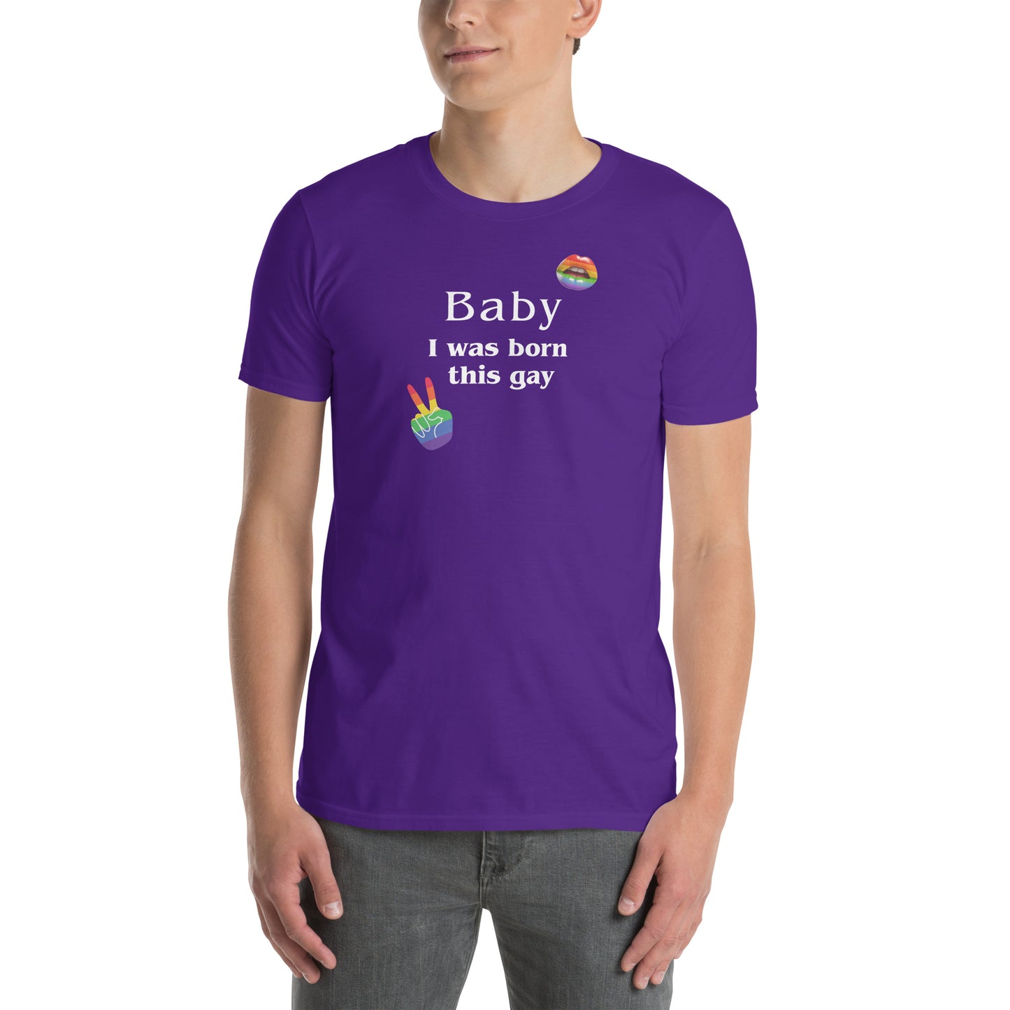 LGBTQ+ LGBTQIA Tee Baby I Was Born This Gay Unisex Tee by EraofInk