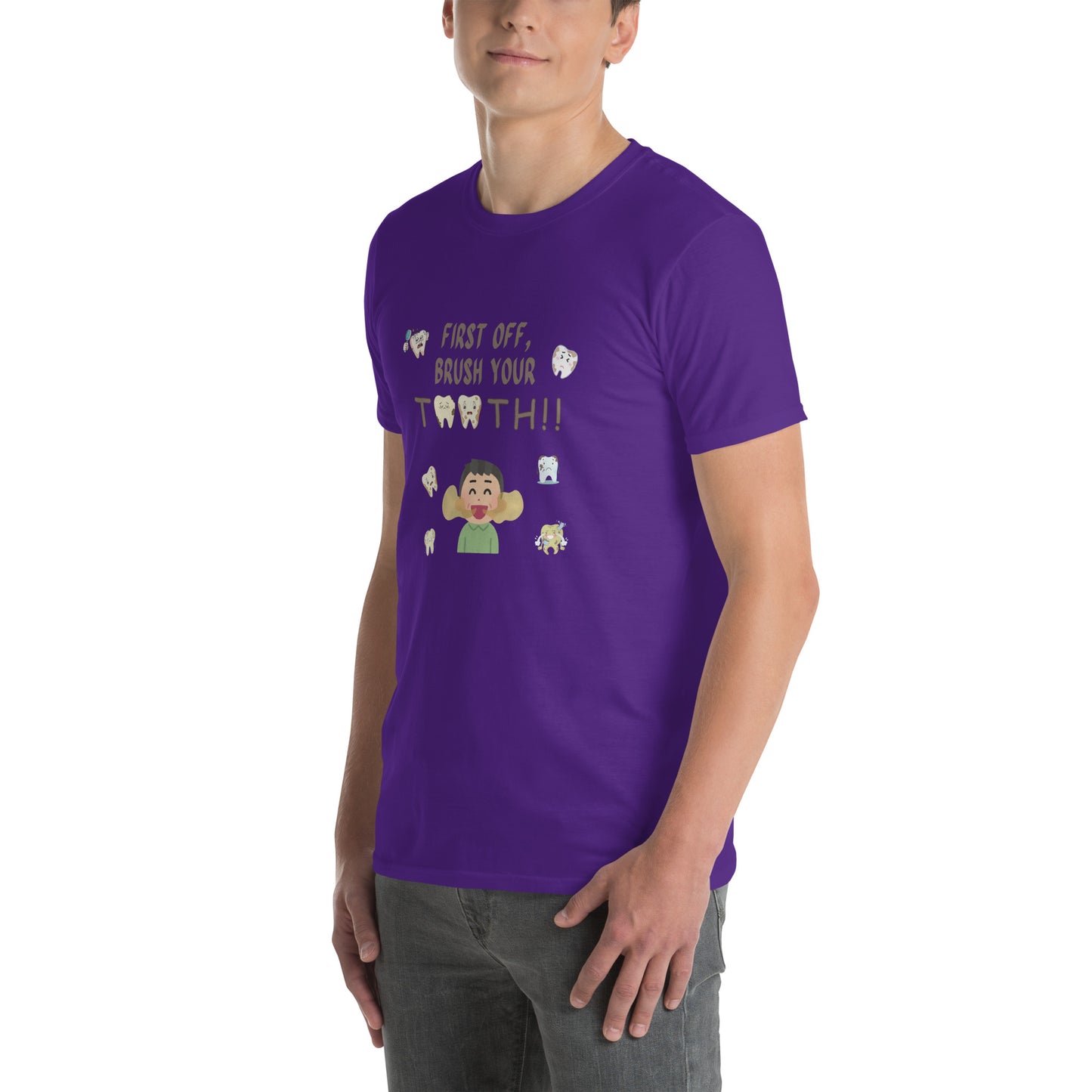 First Off, Brush Your Teeth Unisex Tee by EraofInk by RecreatingKrista