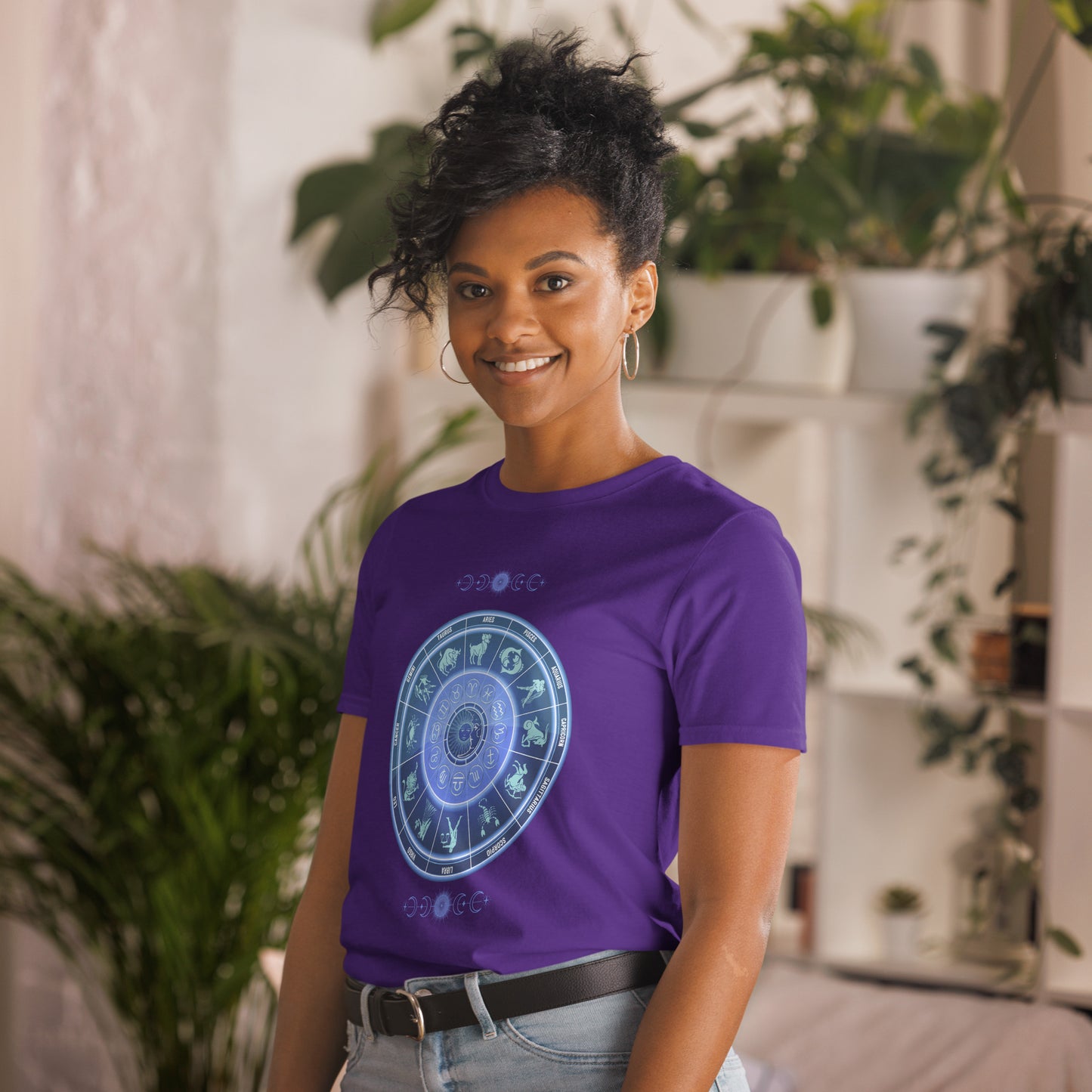 Astrological Chart Zodiac Birth Chart Unisex Tee by EraofInk