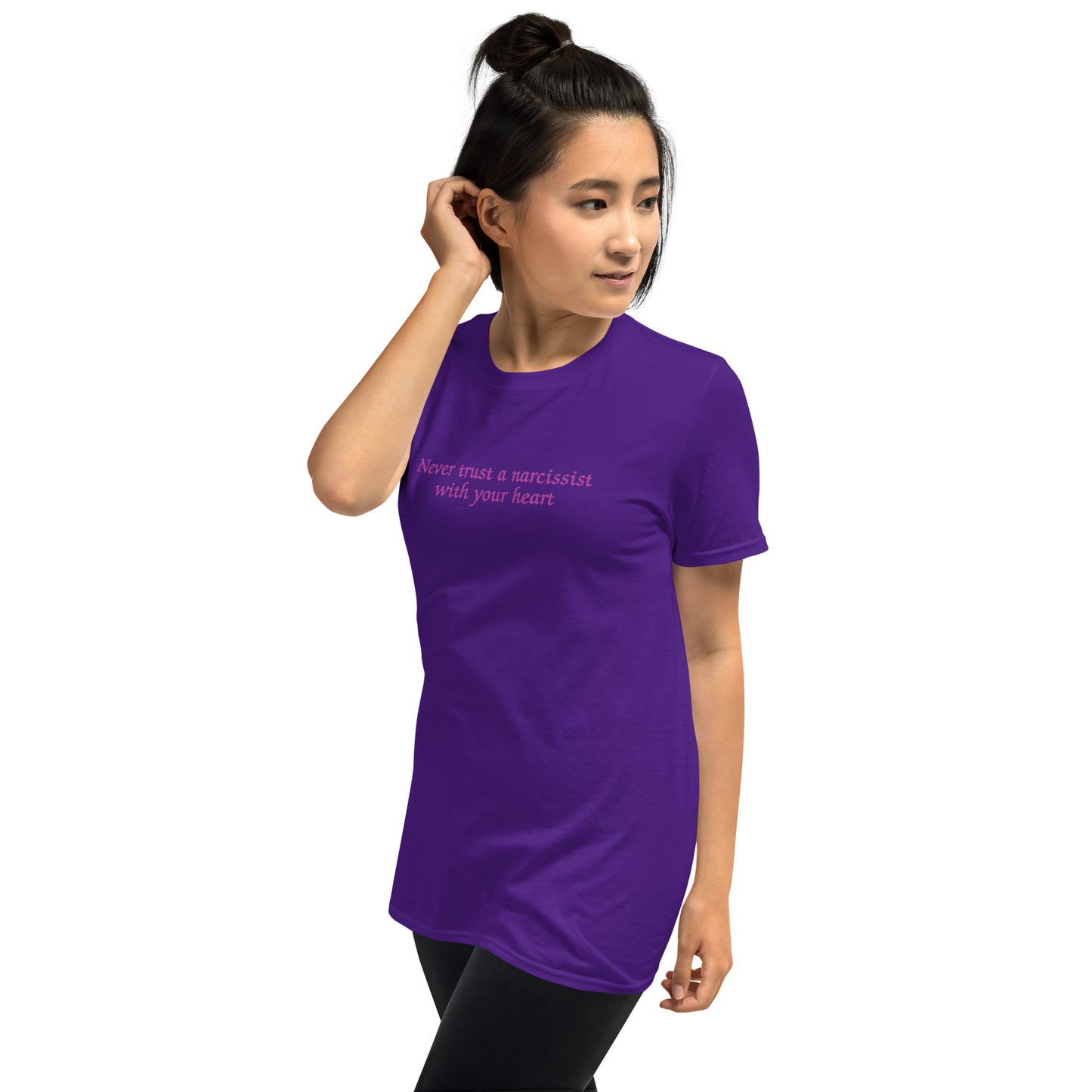 Never Trust a Narcissist with Your Heart Unisex Tee by EraofInk