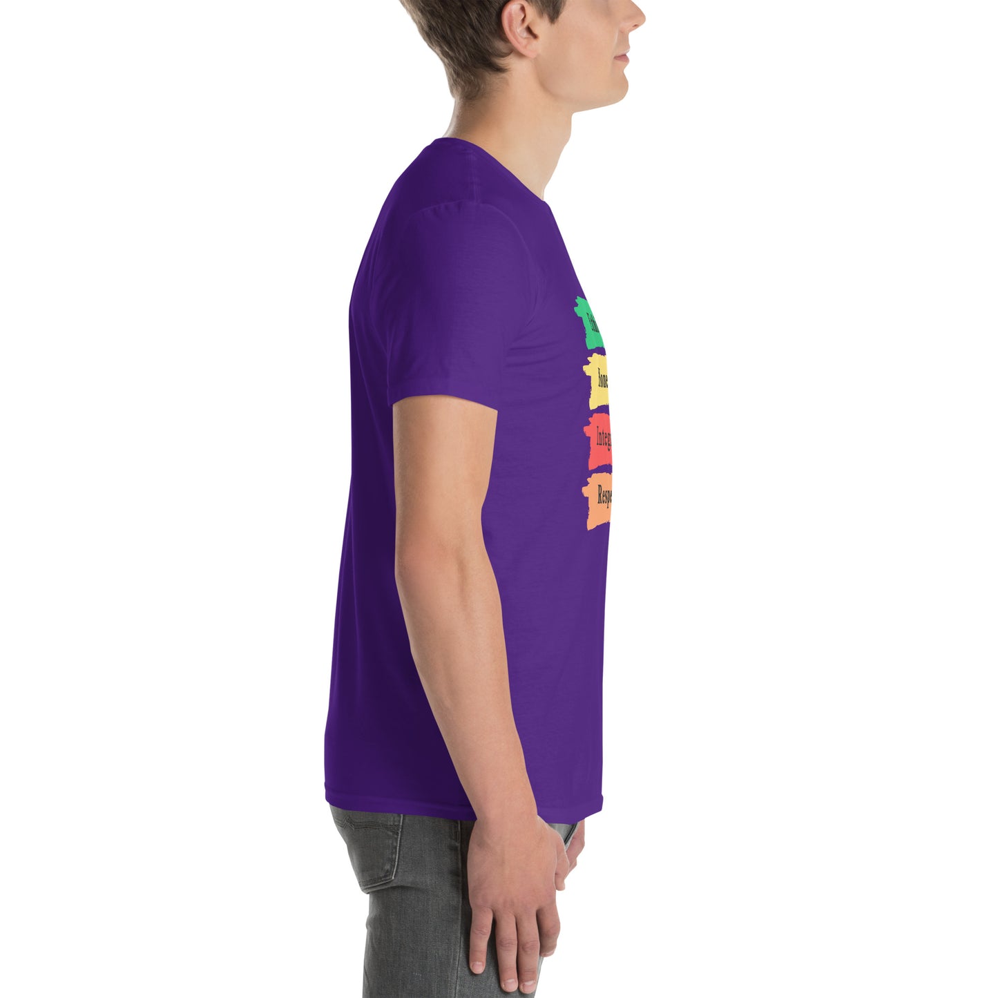 Ethics Honesty Integrity Respect Paint Strokes Unisex Tee by EraofInk