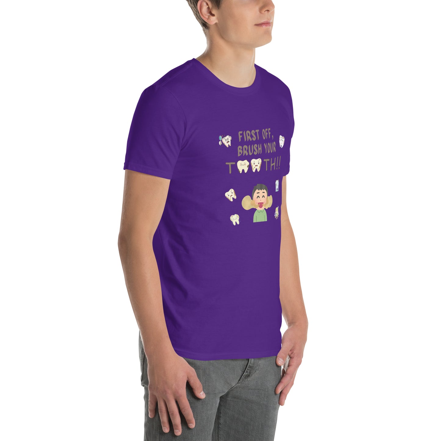 First Off, Brush Your Teeth Unisex Tee by EraofInk by RecreatingKrista