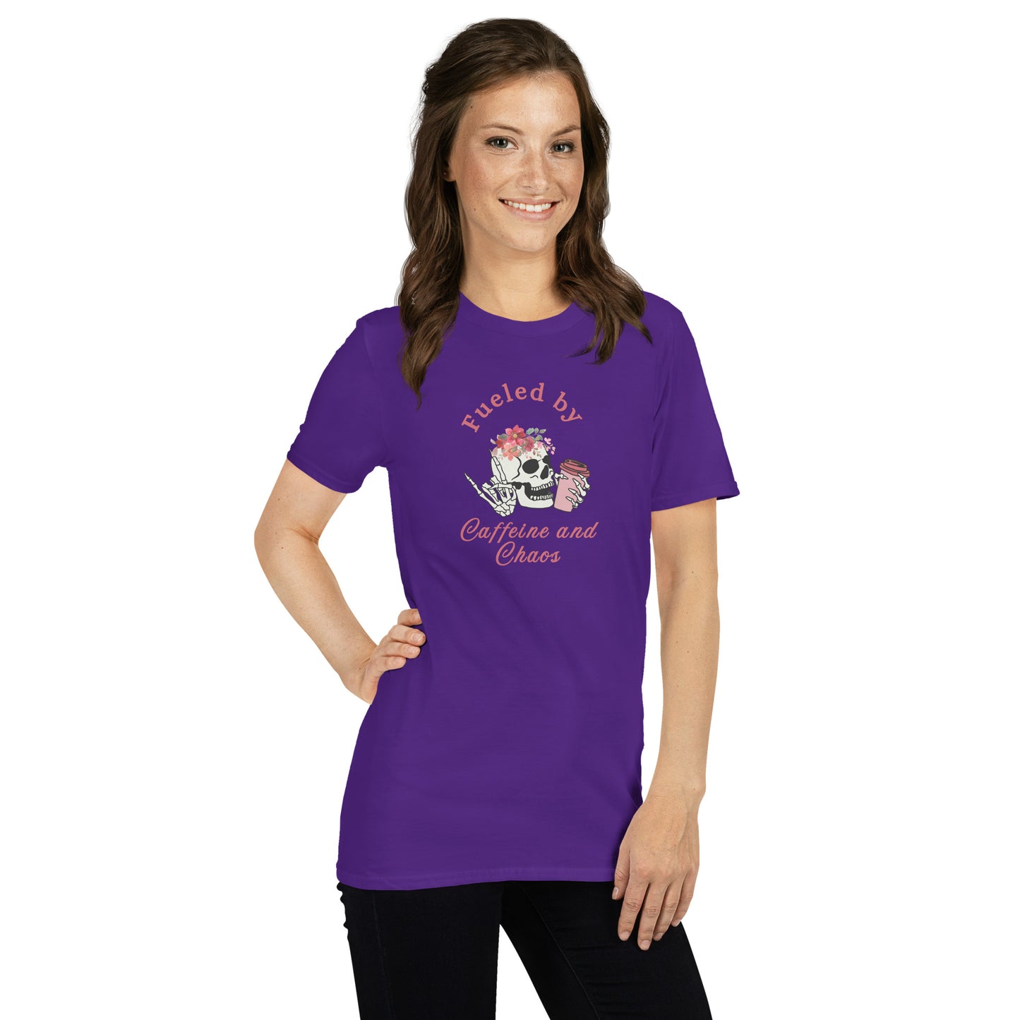 Fueled by Caffeine & Chaos Unisex Tee by EraofInk