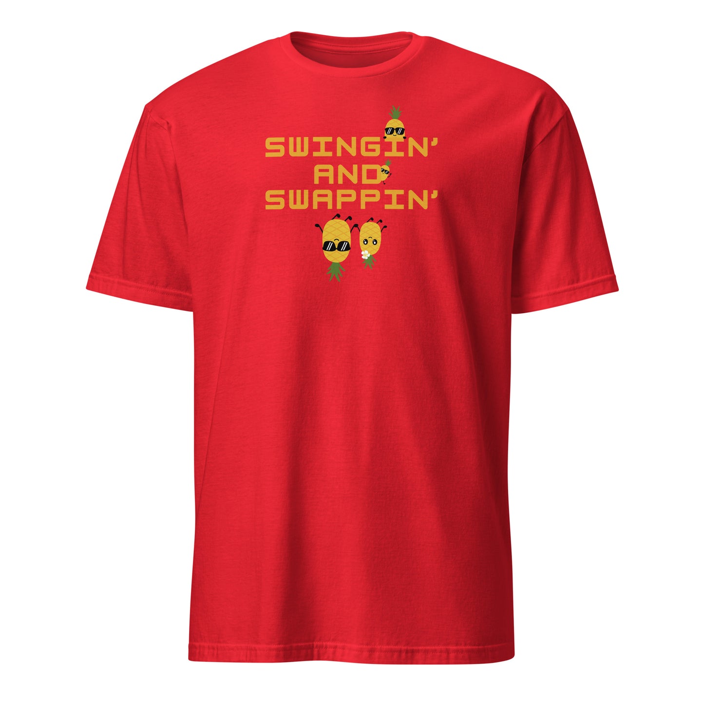 Swinger Lifestyle Tee Swingin' and Swapping Unisex Tee by EraofInk