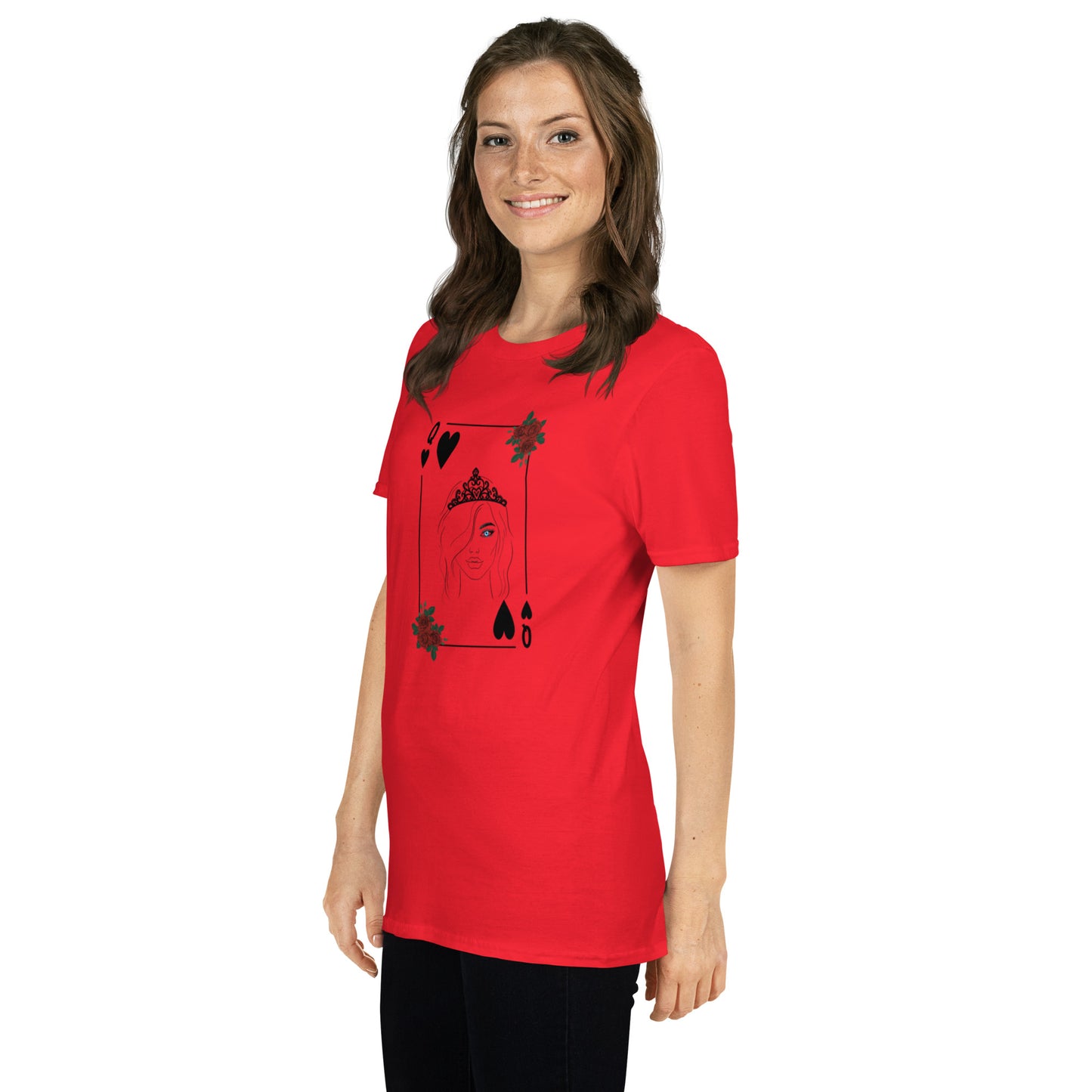 Blue Eyed Queen of Hearts Unisex Tee by EraofInk