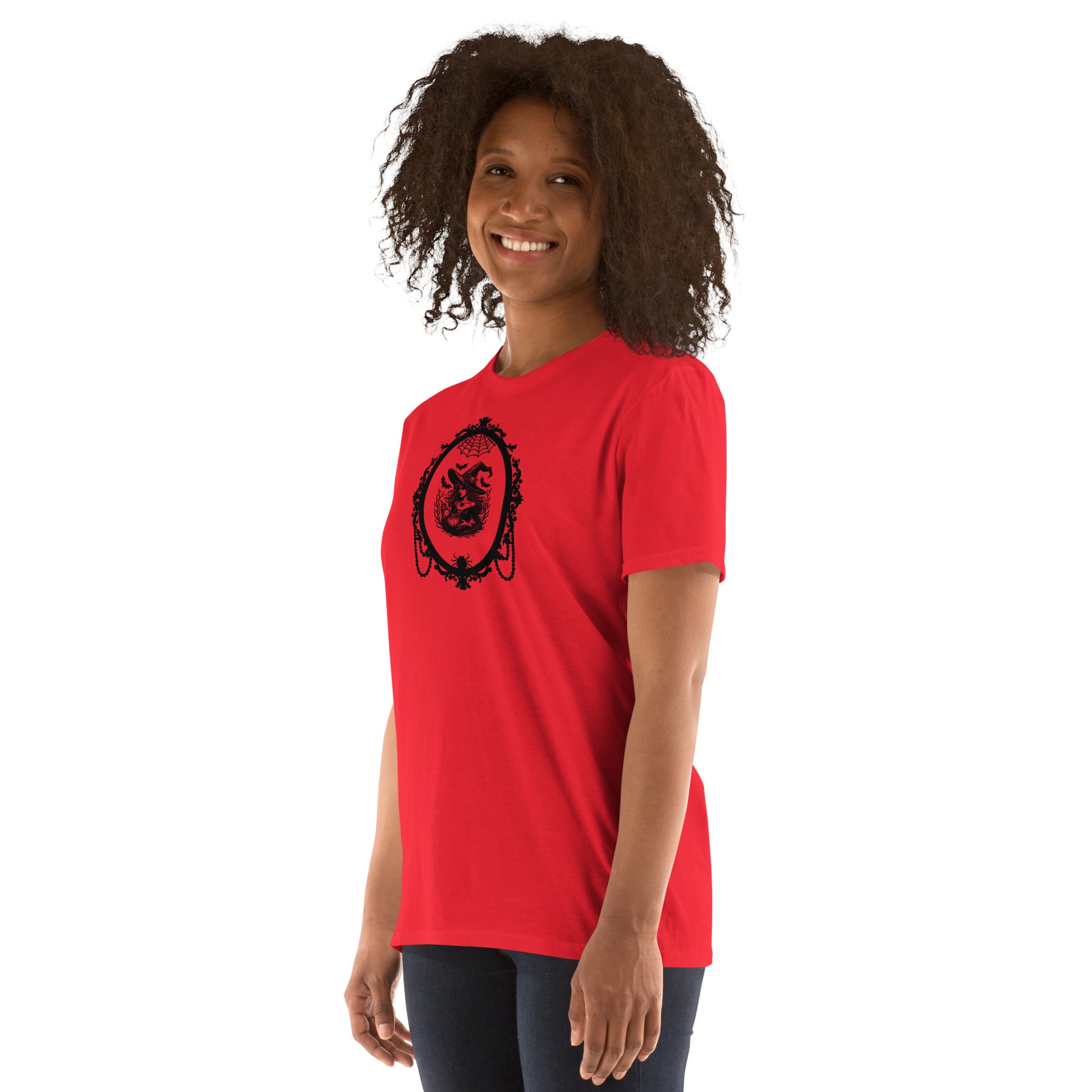 Goth Witch in Victorian Frame Unisex Tee by EraofInk