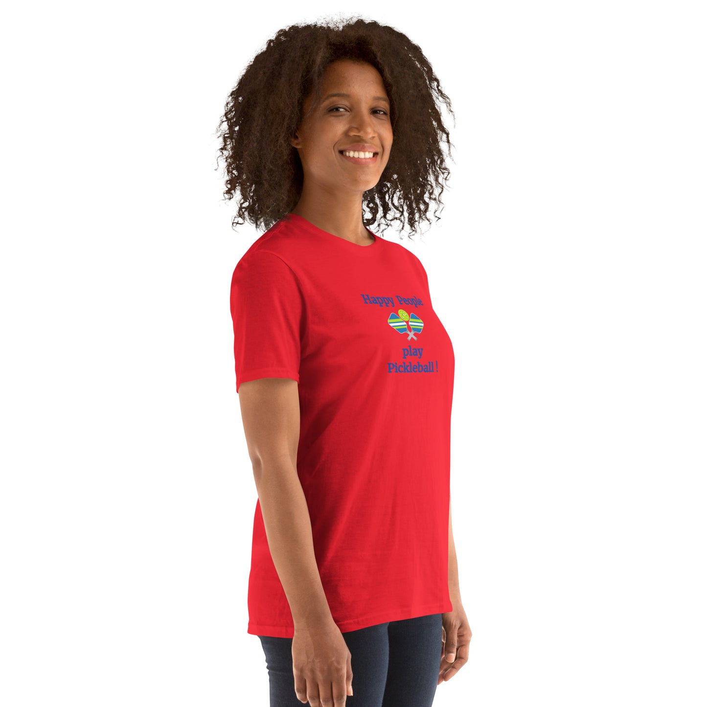 Happy People Play Pickleball Unisex Tee by EraofInk