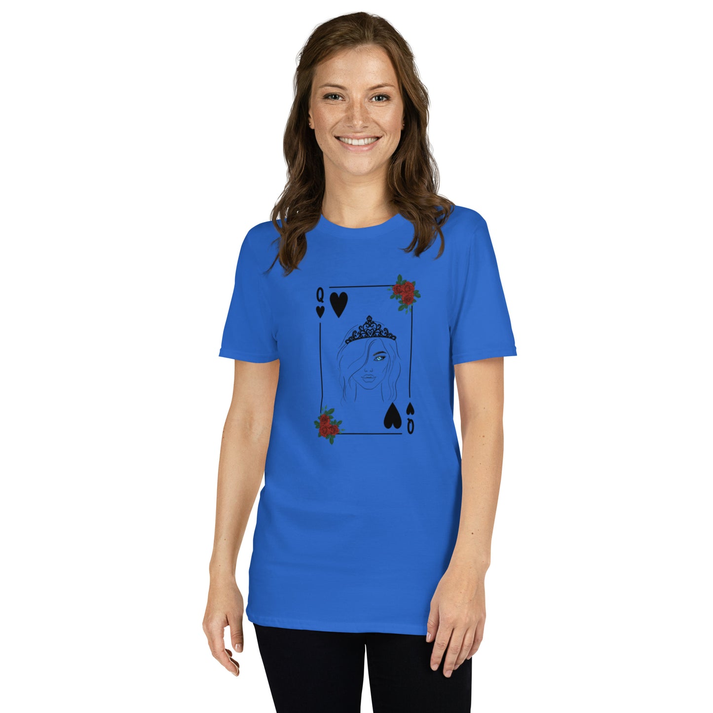 Blue Eyed Queen of Hearts Unisex Tee by EraofInk